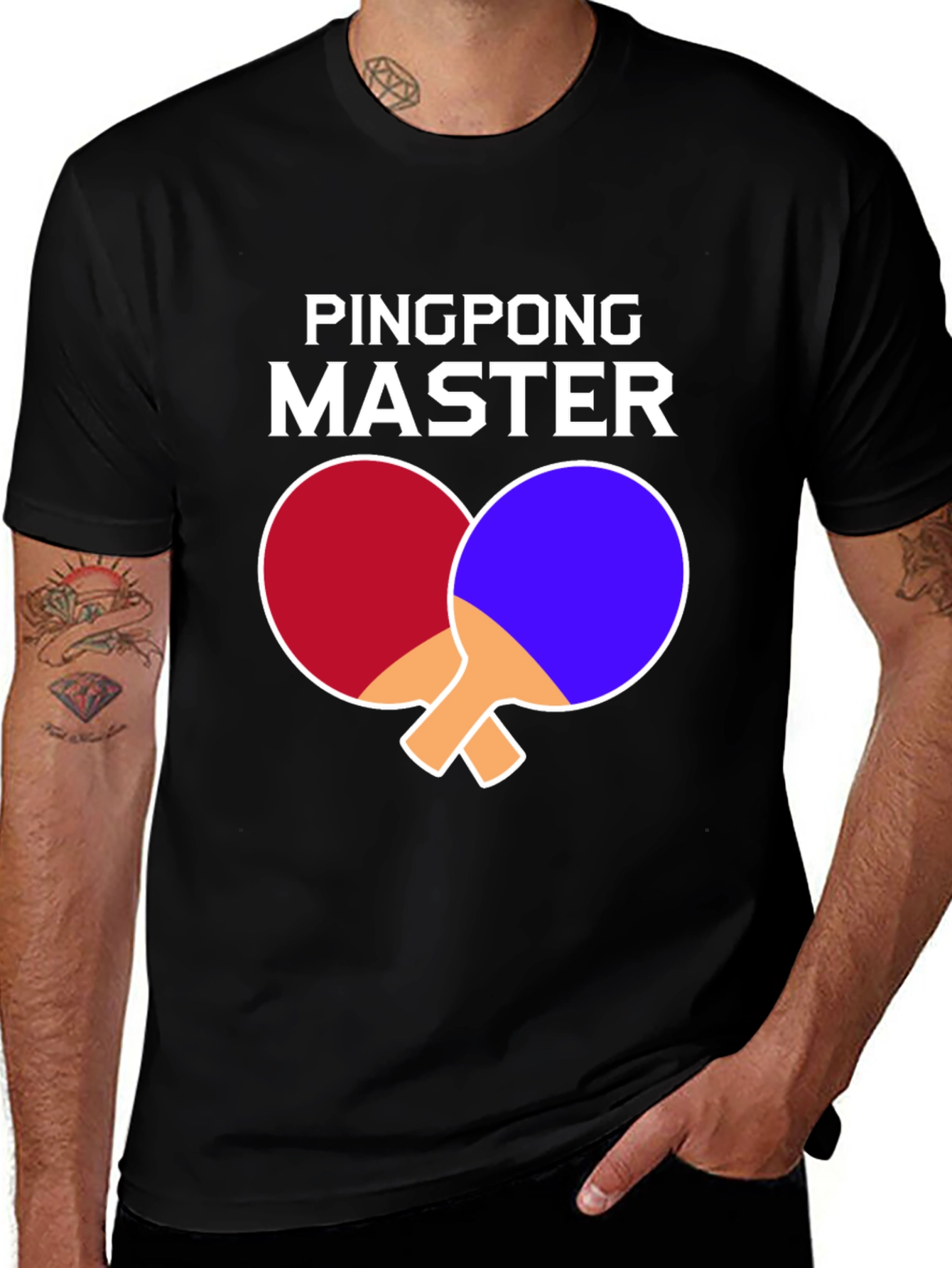 Variant 11 of Pingpong Master T-Shirt - Table Tennis Graphic Tee