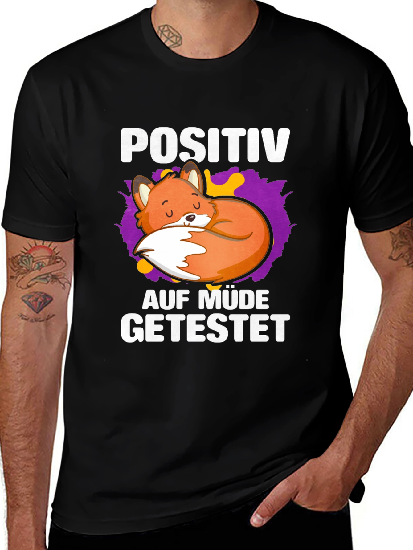 Variant 9 of Lazy Fox Positiv Auf Mude Getestet T-Shirt