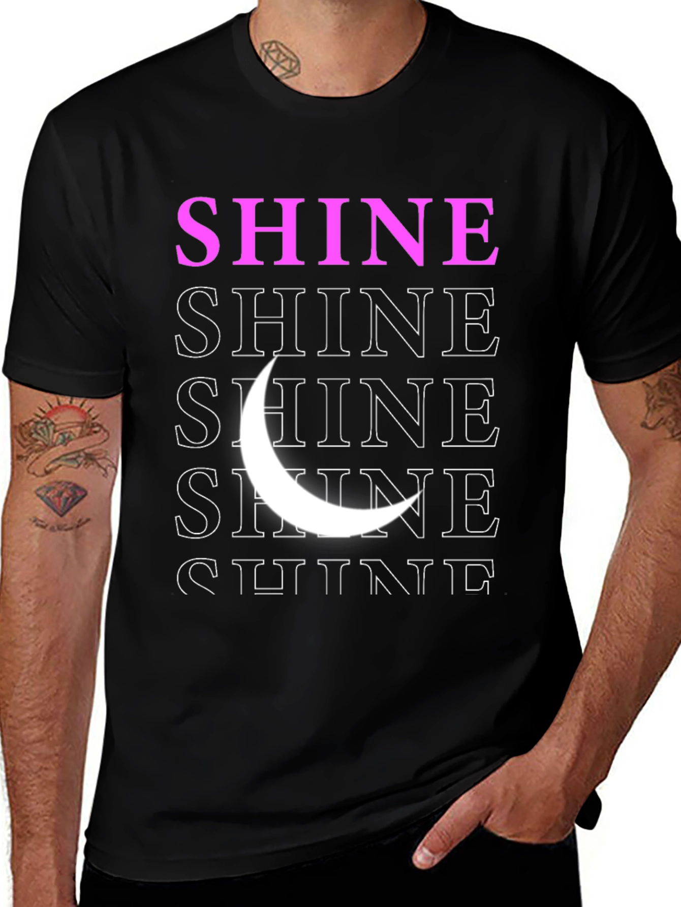 Variant 10 of Shine Graphic Tee - Stylish Comfort