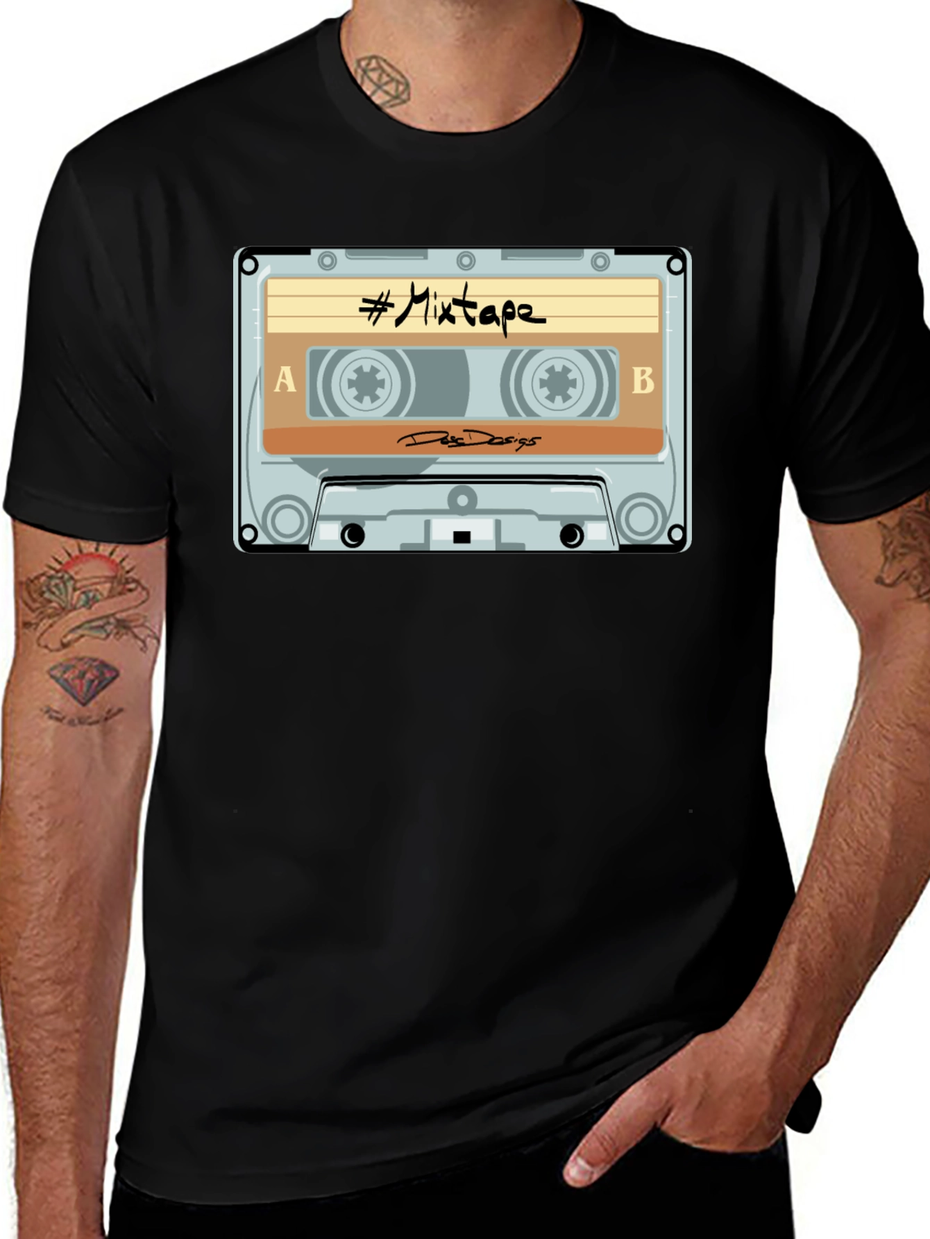 Variant 25 of Mixtape Cassette Graphic T-Shirt