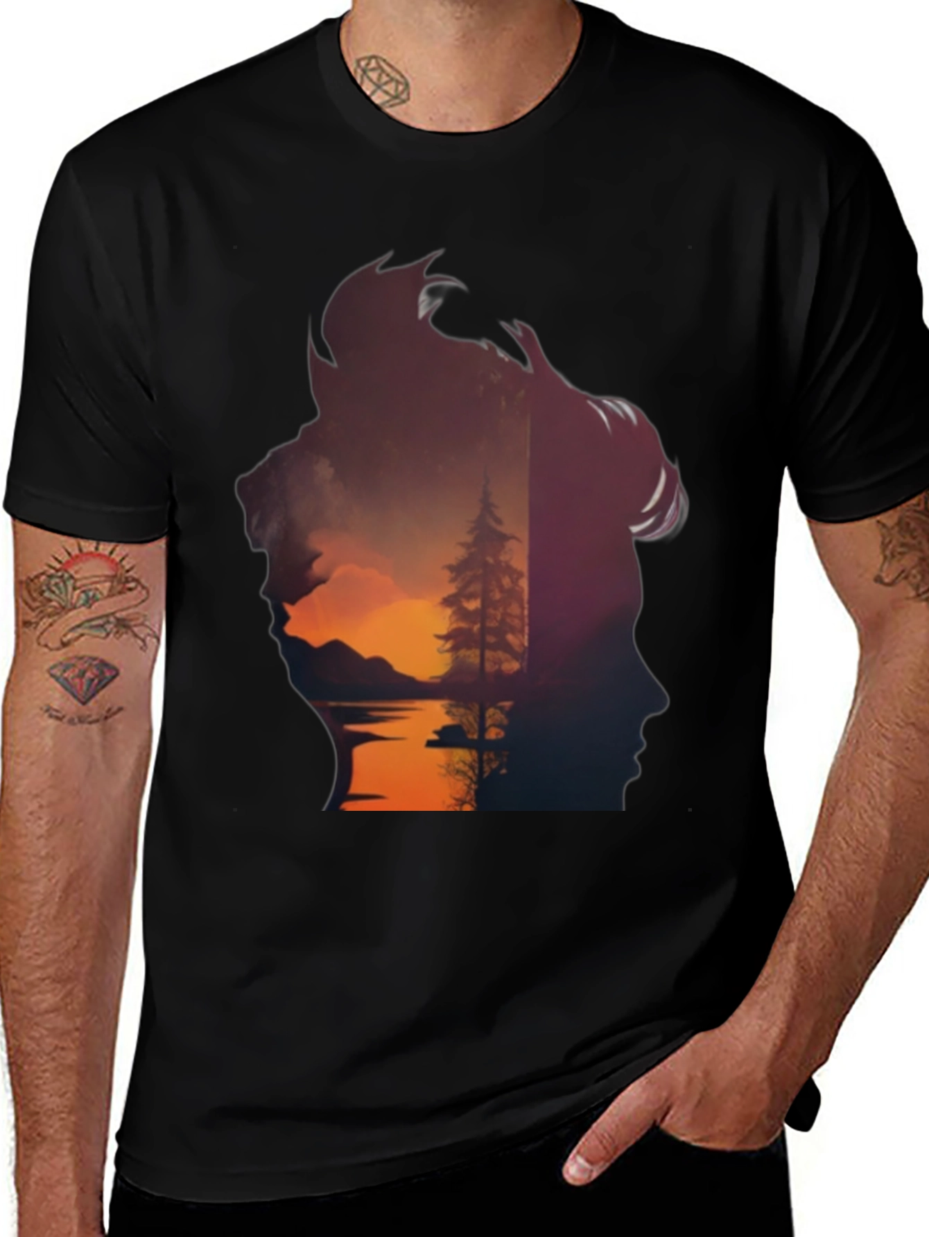 Nature Silhouette Graphic Tee