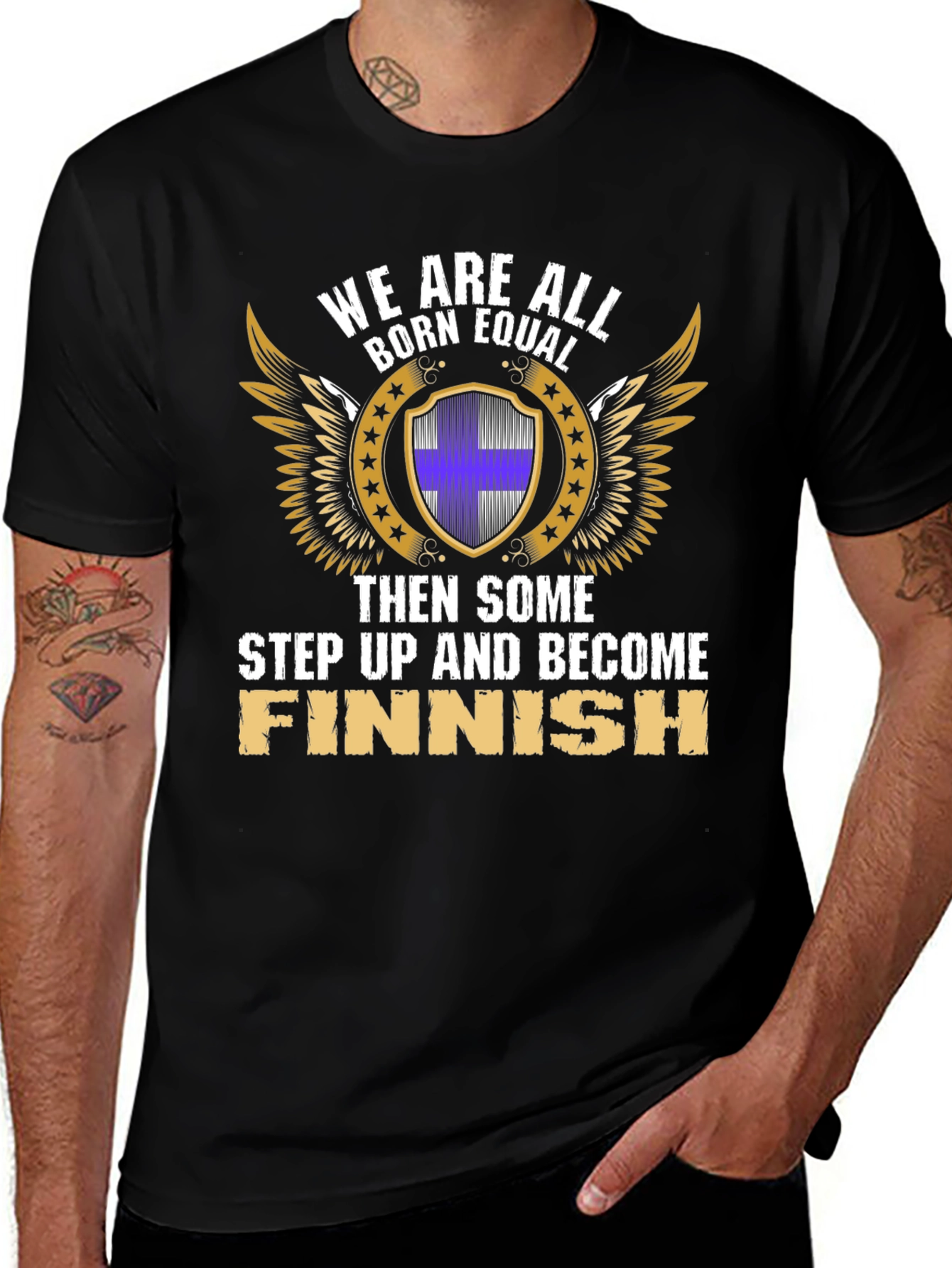 Finnish Pride T-Shirt - Born Equal Design