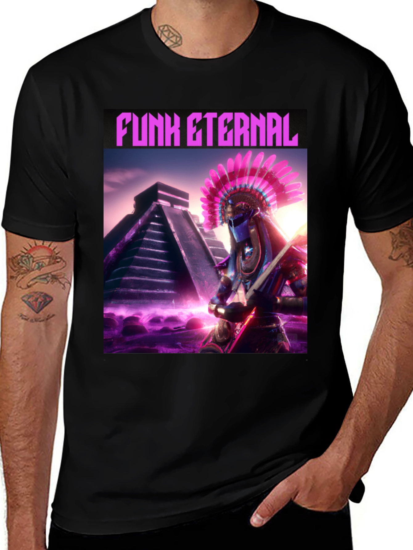 Variant 19 of Funk Eternal Graphic Tee - Stylish Black T-Shirt