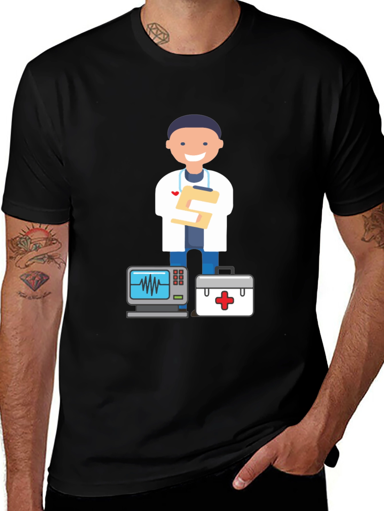 Variant 21 of Doctor Graphic Tee - Medical T-Shirt