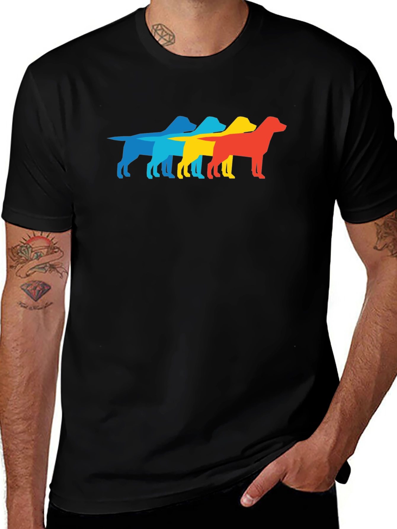 Variant 11 of Retro Dog Silhouette T-Shirt - Cool Graphic Tee