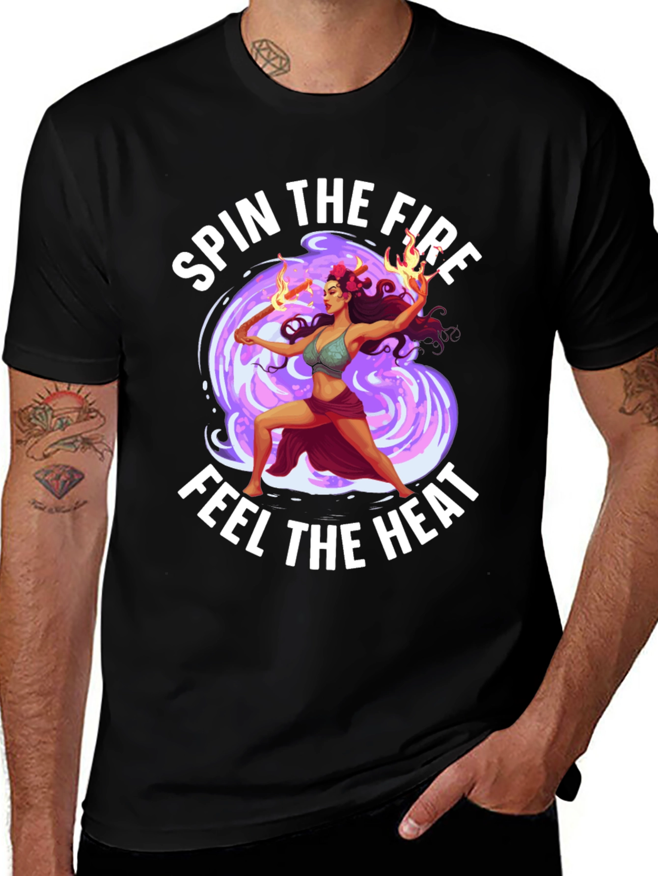 Variant 3 of Spin the Fire Graphic T-Shirt