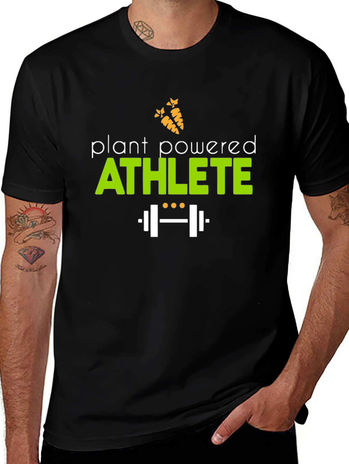 Variant 14 of Plant Powered Athlete T-Shirt - Vegan Fitness Apparel