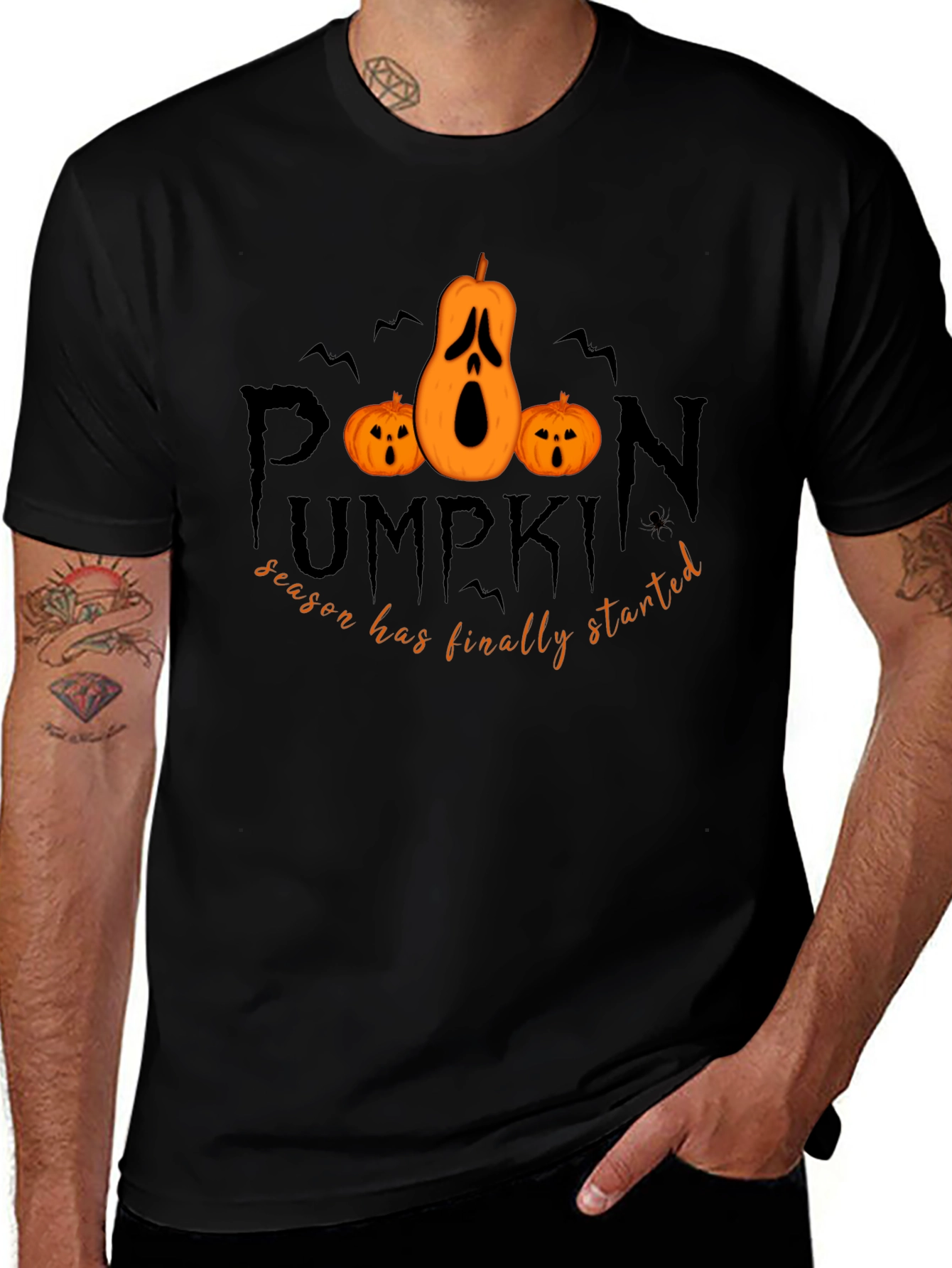 Variant 3 of Pumpkin Season T-Shirt - Halloween Spooky Tee