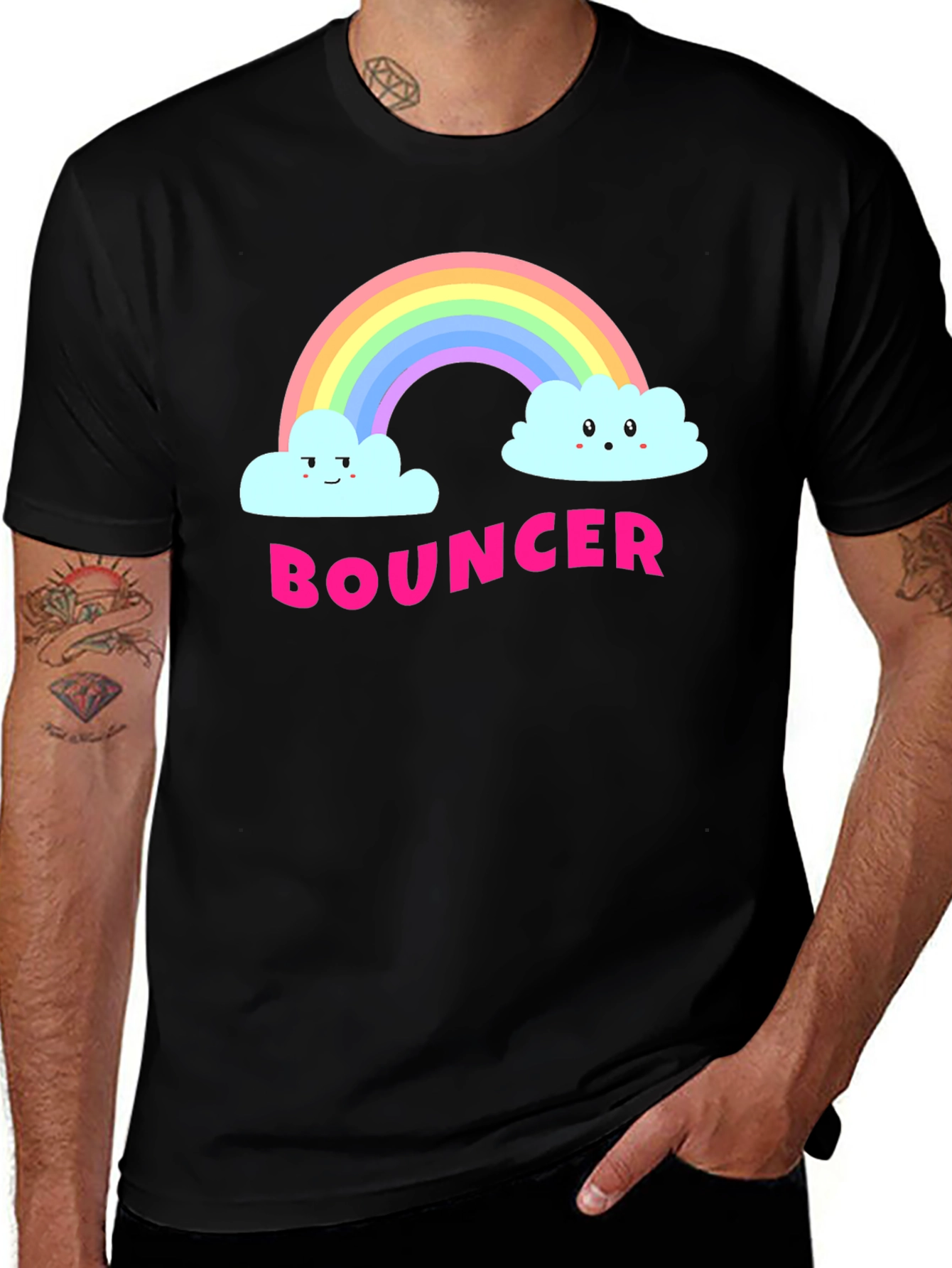Variant 26 of Bouncer Rainbow Graphic Tee