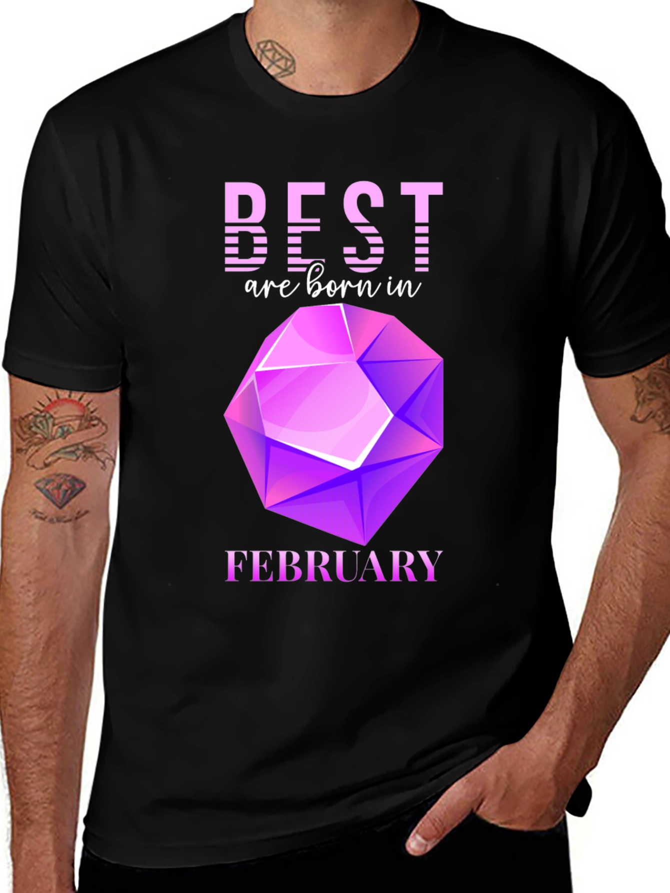 Best Are Born in February Gemstone T-Shirt