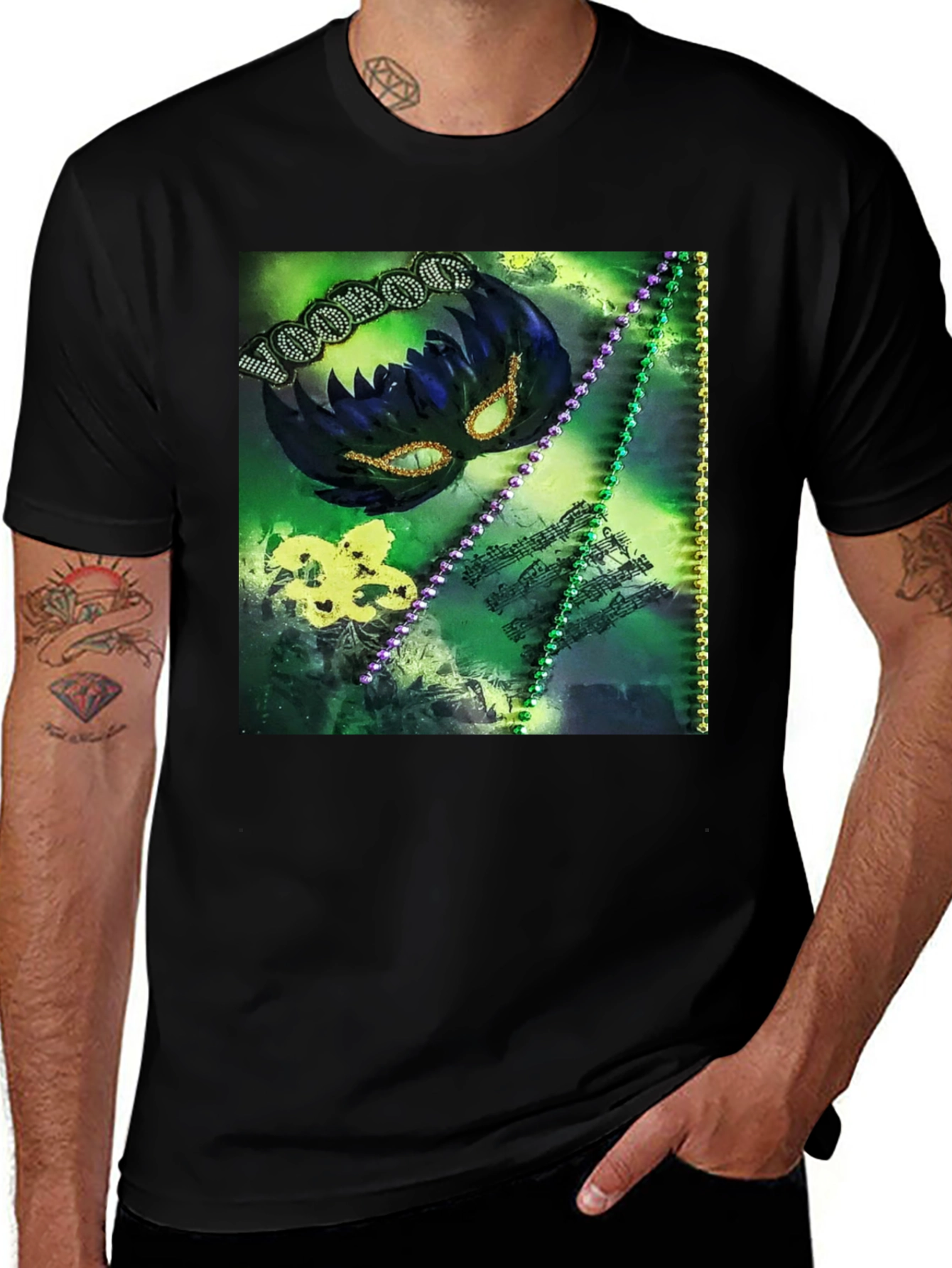Variant 15 of Mardi Gras Theme Graphic Tee