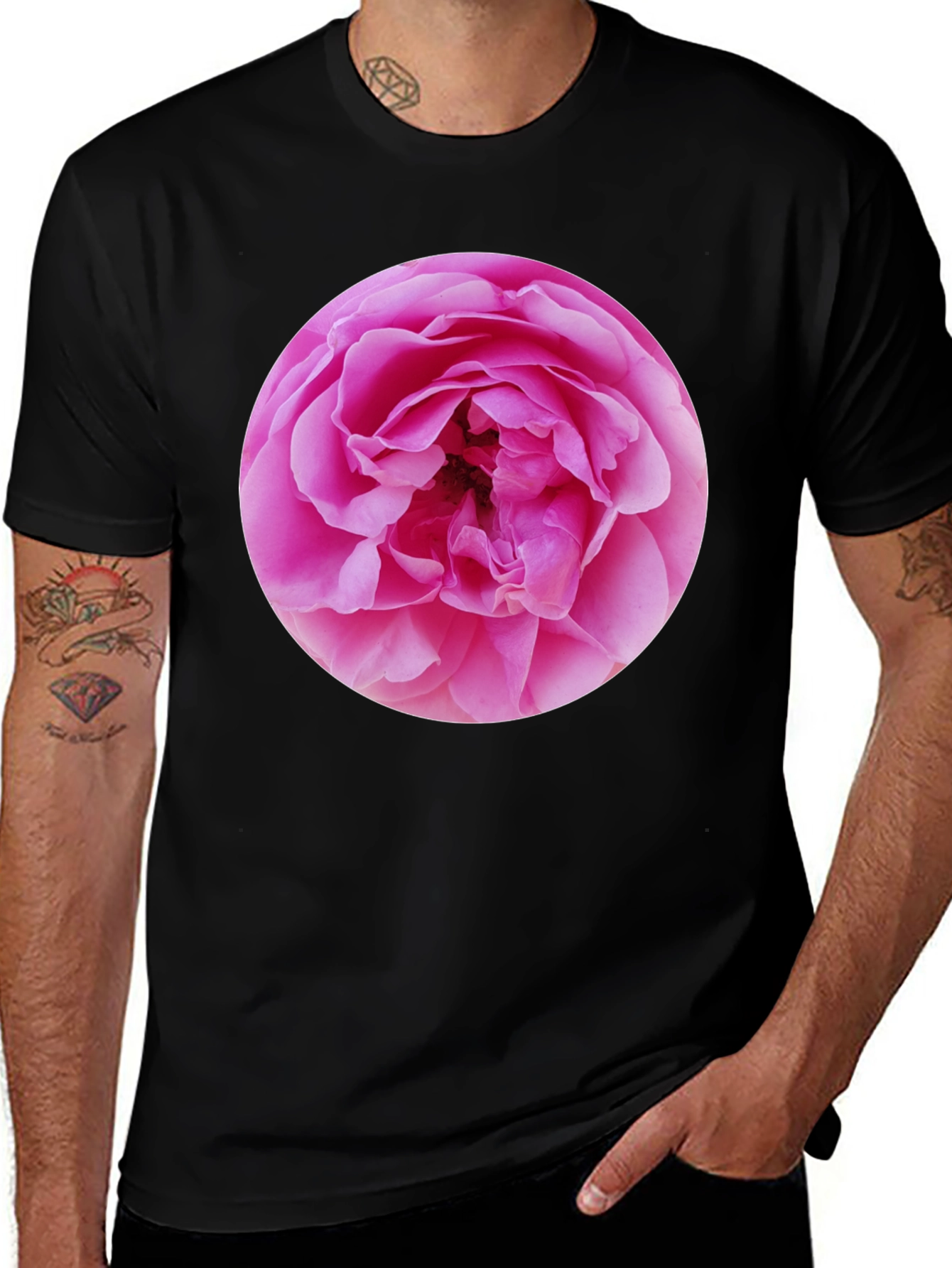 Variant 25 of Floral Print Crew Neck T-Shirt