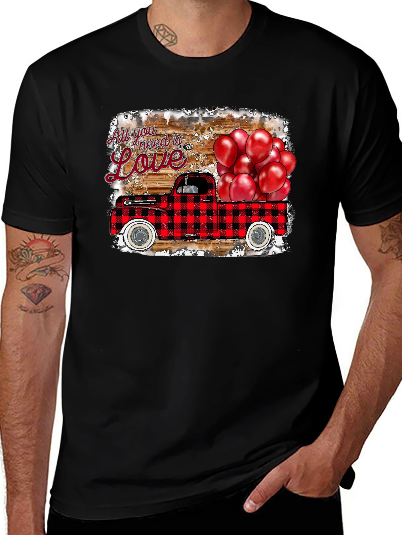 Variant 15 of Love Truck Graphic Tee - Valentine's Day Shirt