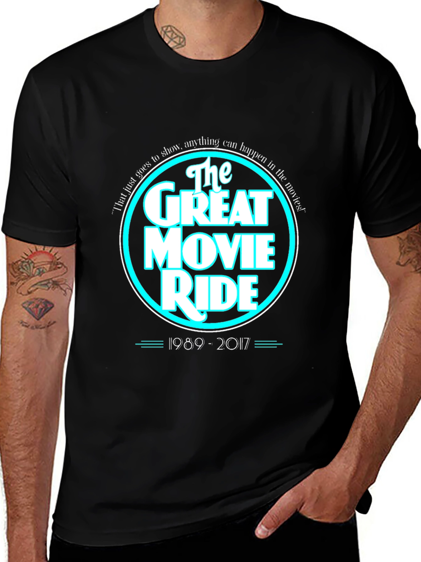 Variant 14 of The Great Movie Ride Black T-Shirt