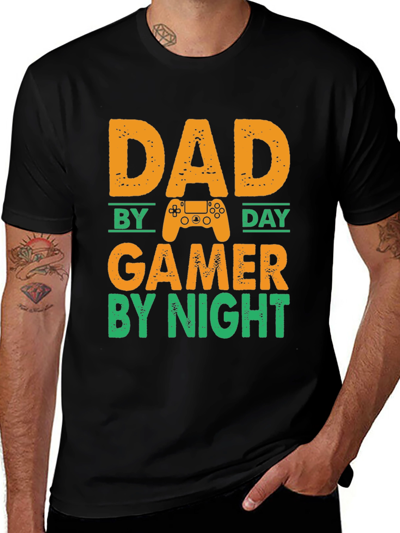 Variant 20 of Dad By Day Gamer By Night T-Shirt