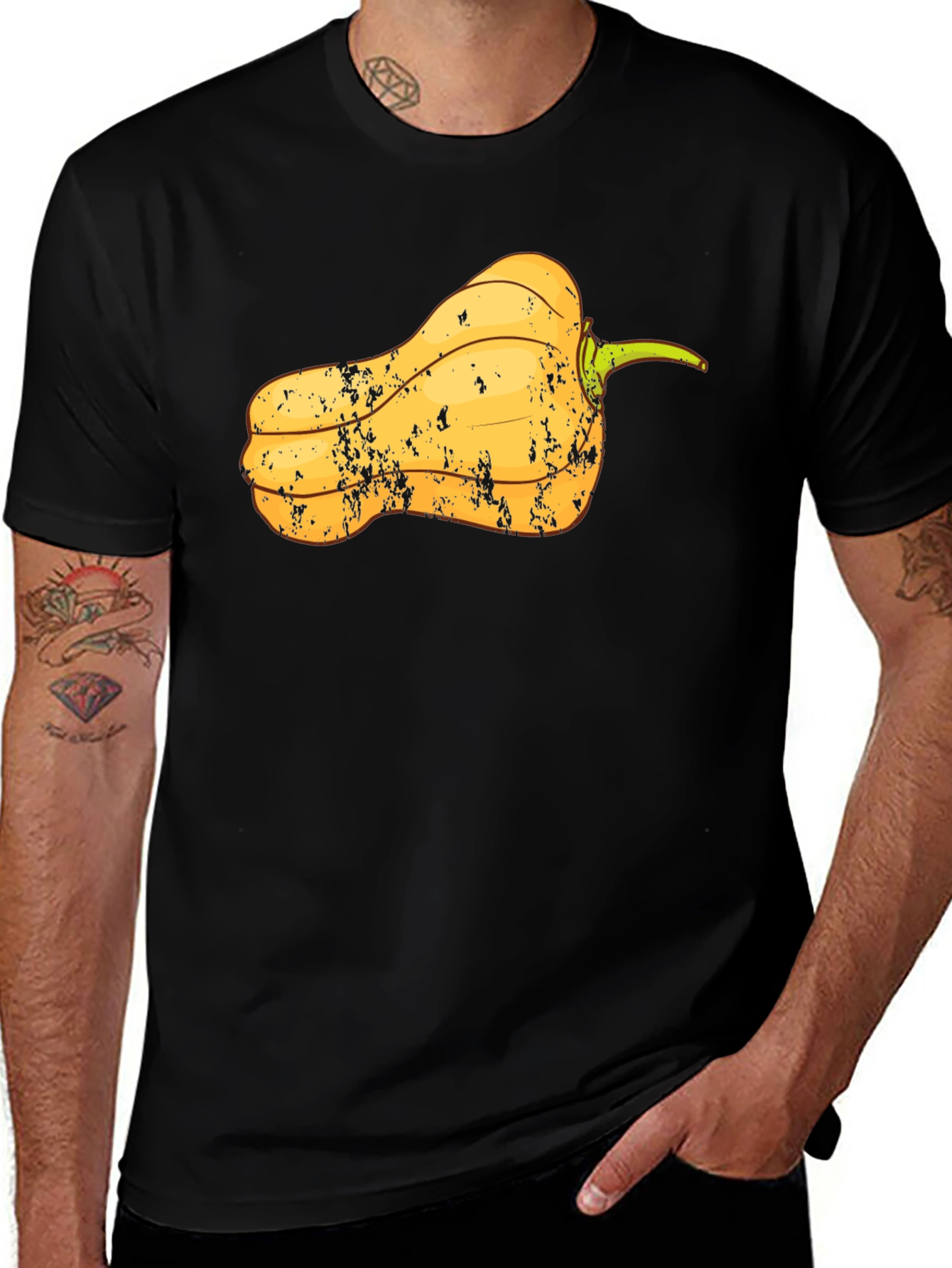 Variant 22 of Butternut Squash Graphic T-Shirt - Foodie Fashion