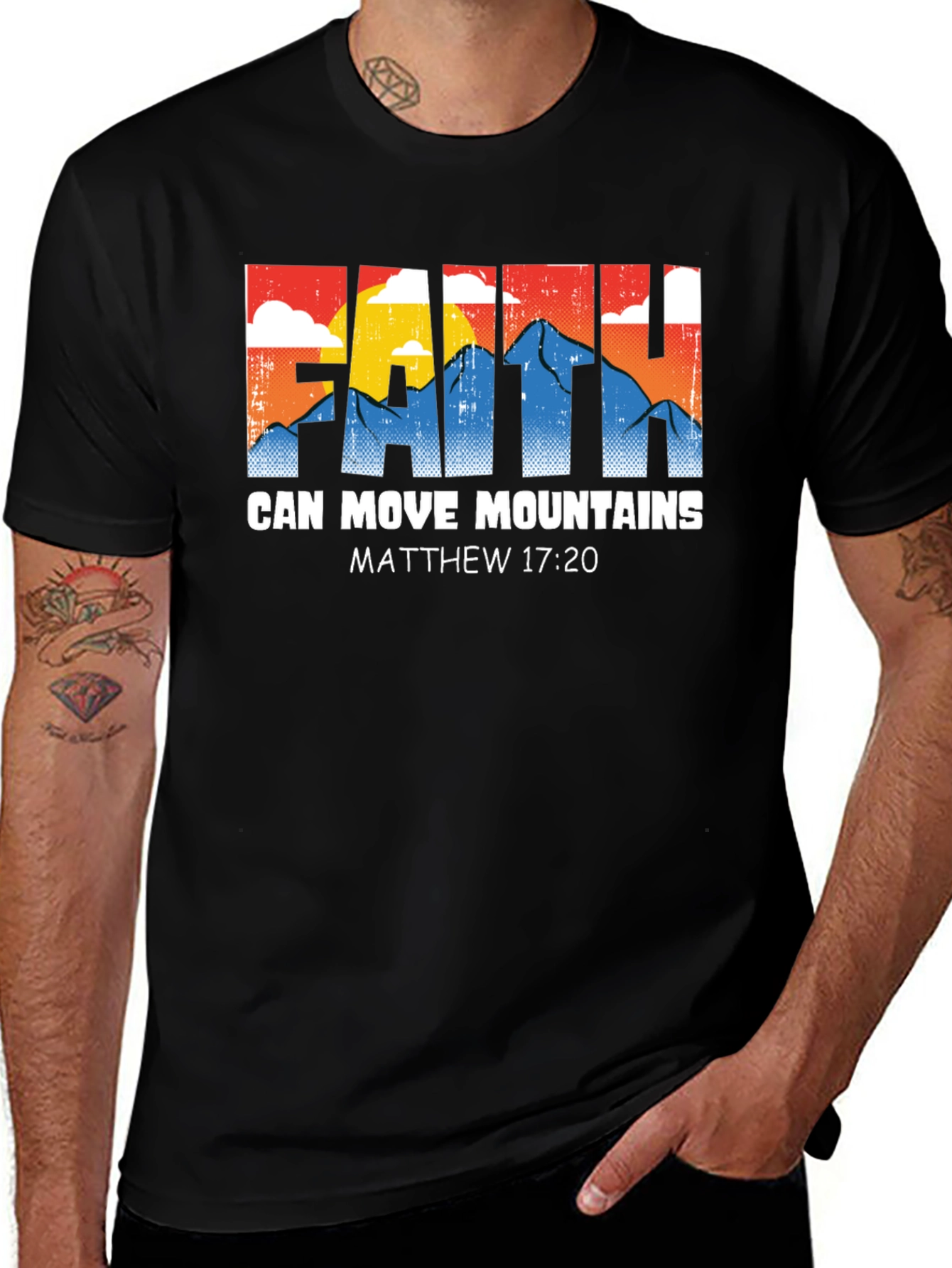 Faith Can Move Mountains T-Shirt, Matthew 17:20