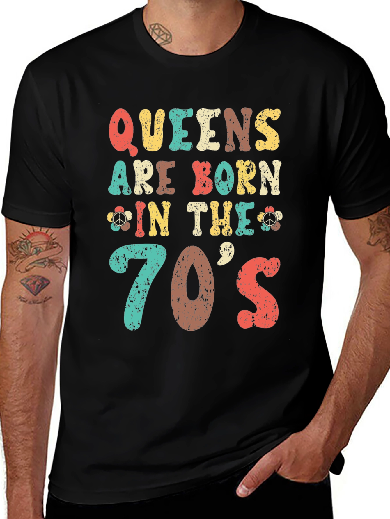 Variant 11 of Queens Born in the 70s Retro Tee