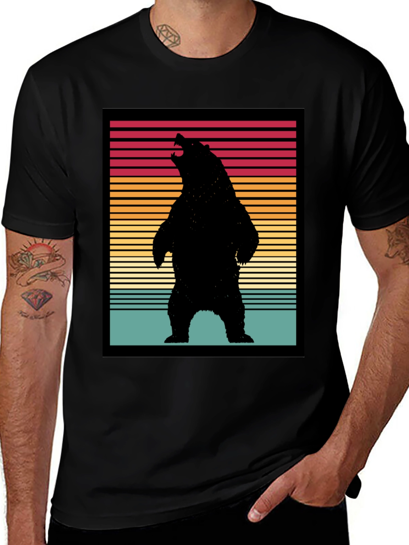 Variant 16 of Vintage Bear Silhouette T-Shirt