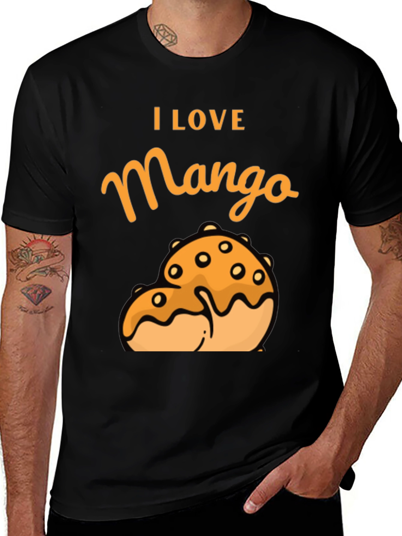 Variant 9 of I Love Mango T-Shirt - Fruit Graphic Tee