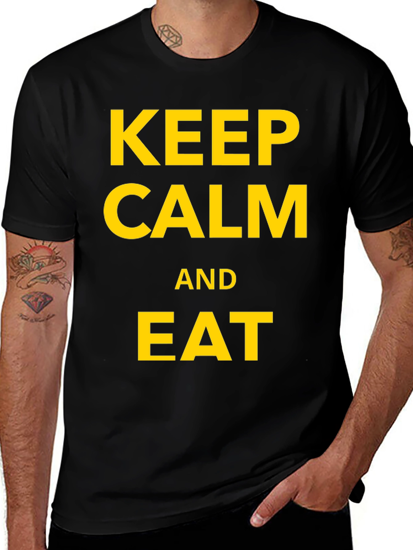Variant 21 of Keep Calm and Eat Black T-Shirt