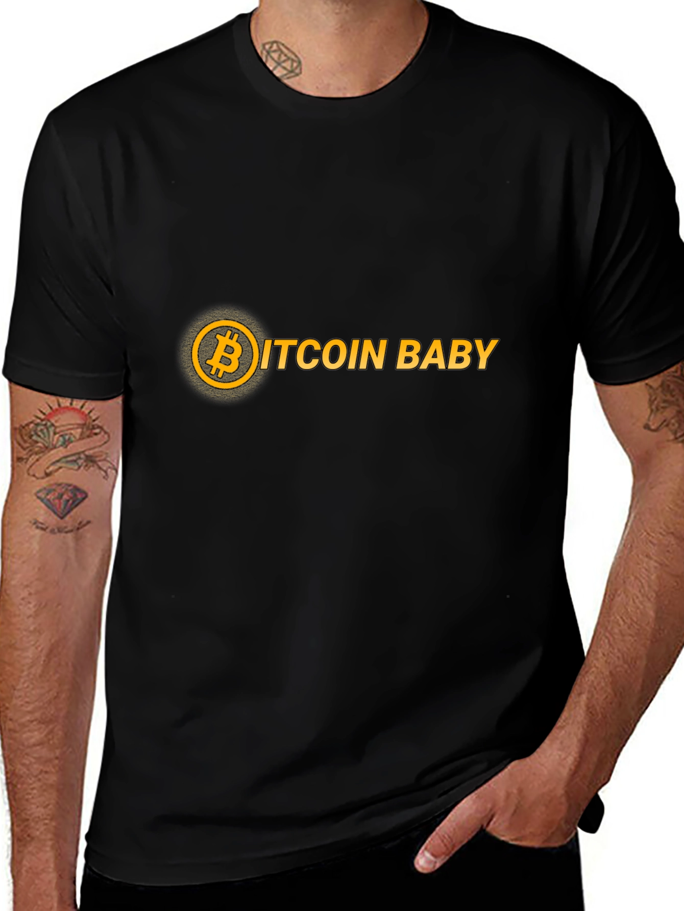 Bitcoin Baby Black T-Shirt - Crypto HODL