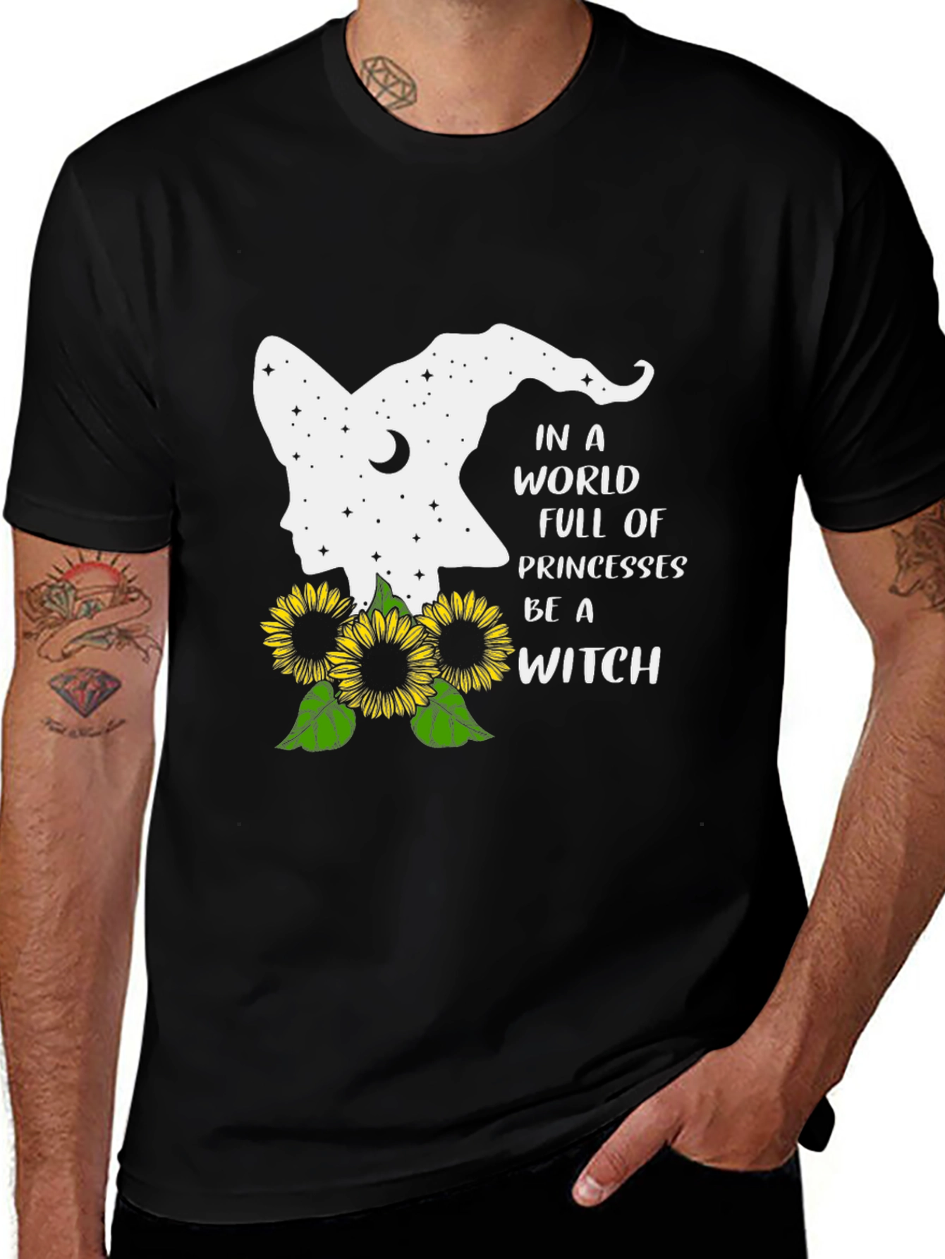 Variant 2 of Be A Witch T-Shirt | Sunflower Design