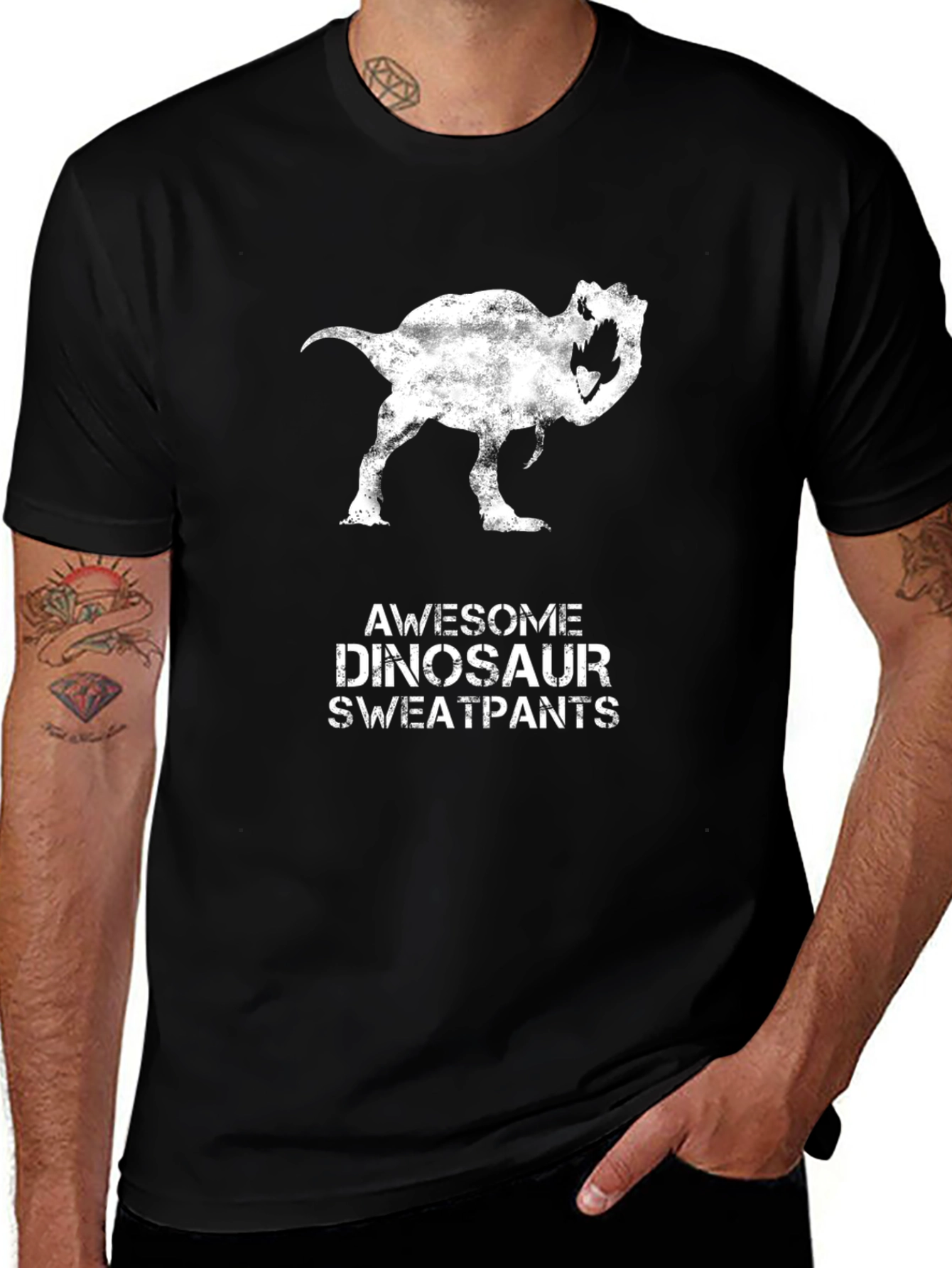 Variant 24 of Awesome Dinosaur Sweatpants T-Shirt