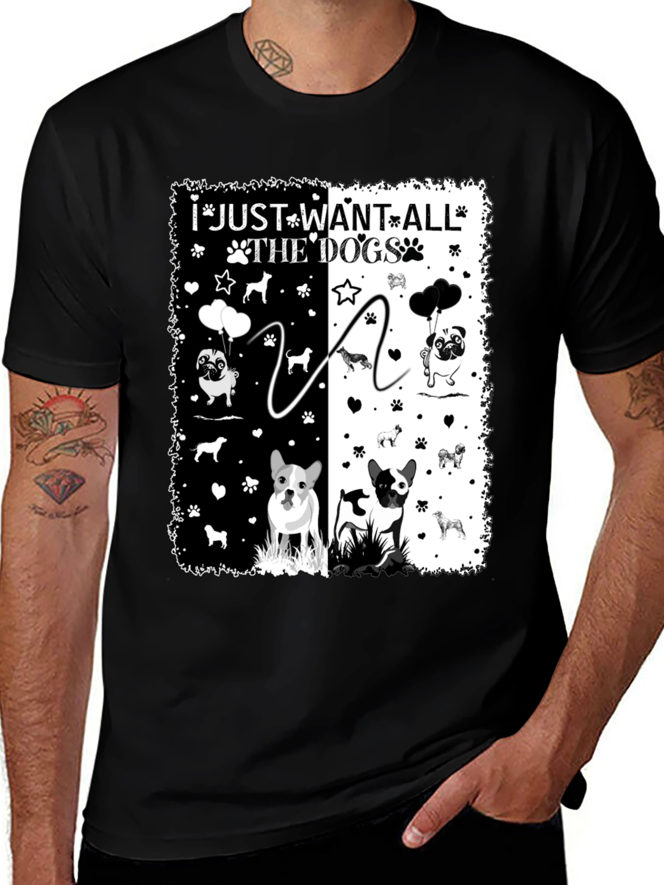 Variant 22 of I Just Want All The Dogs Graphic T-Shirt