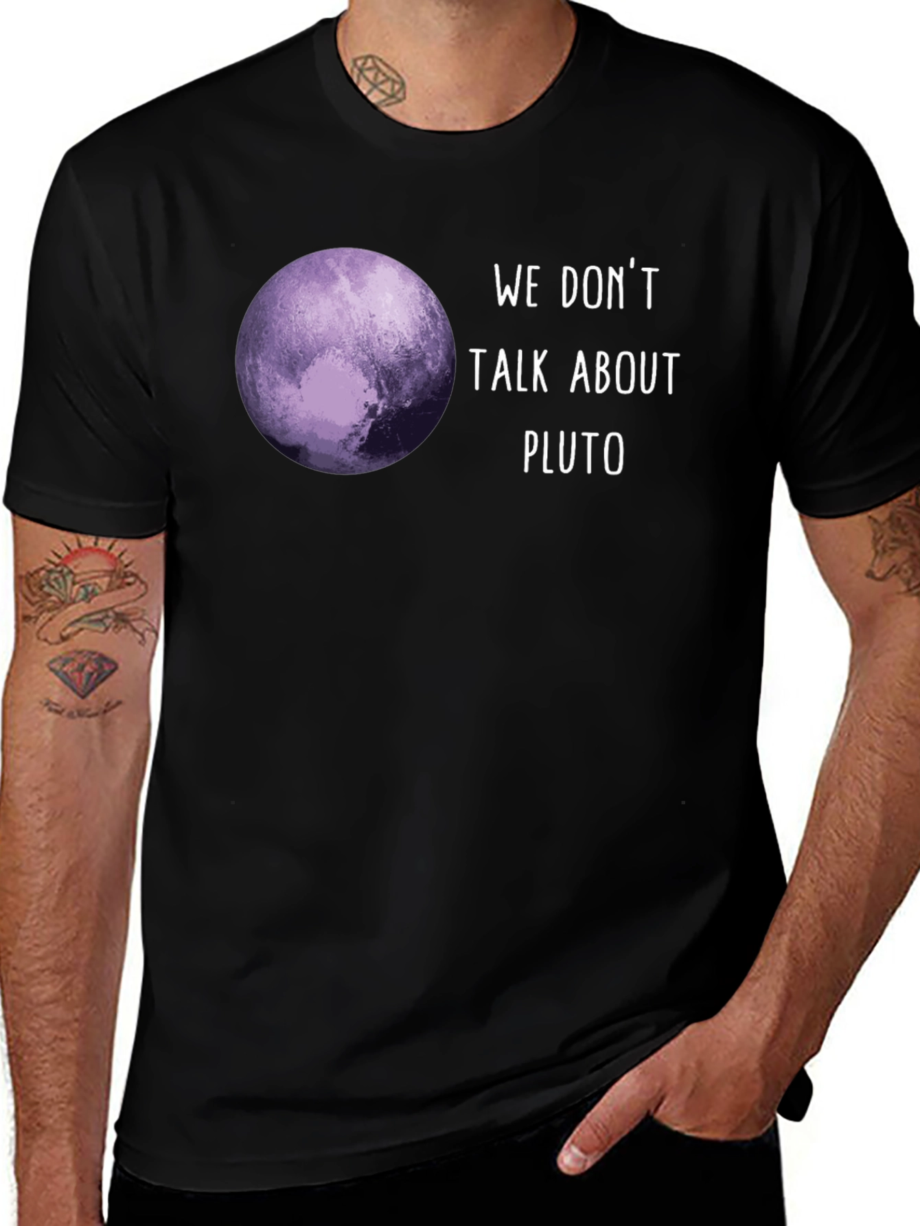 Variant 26 of We Don't Talk About Pluto Graphic Tee - Unisex