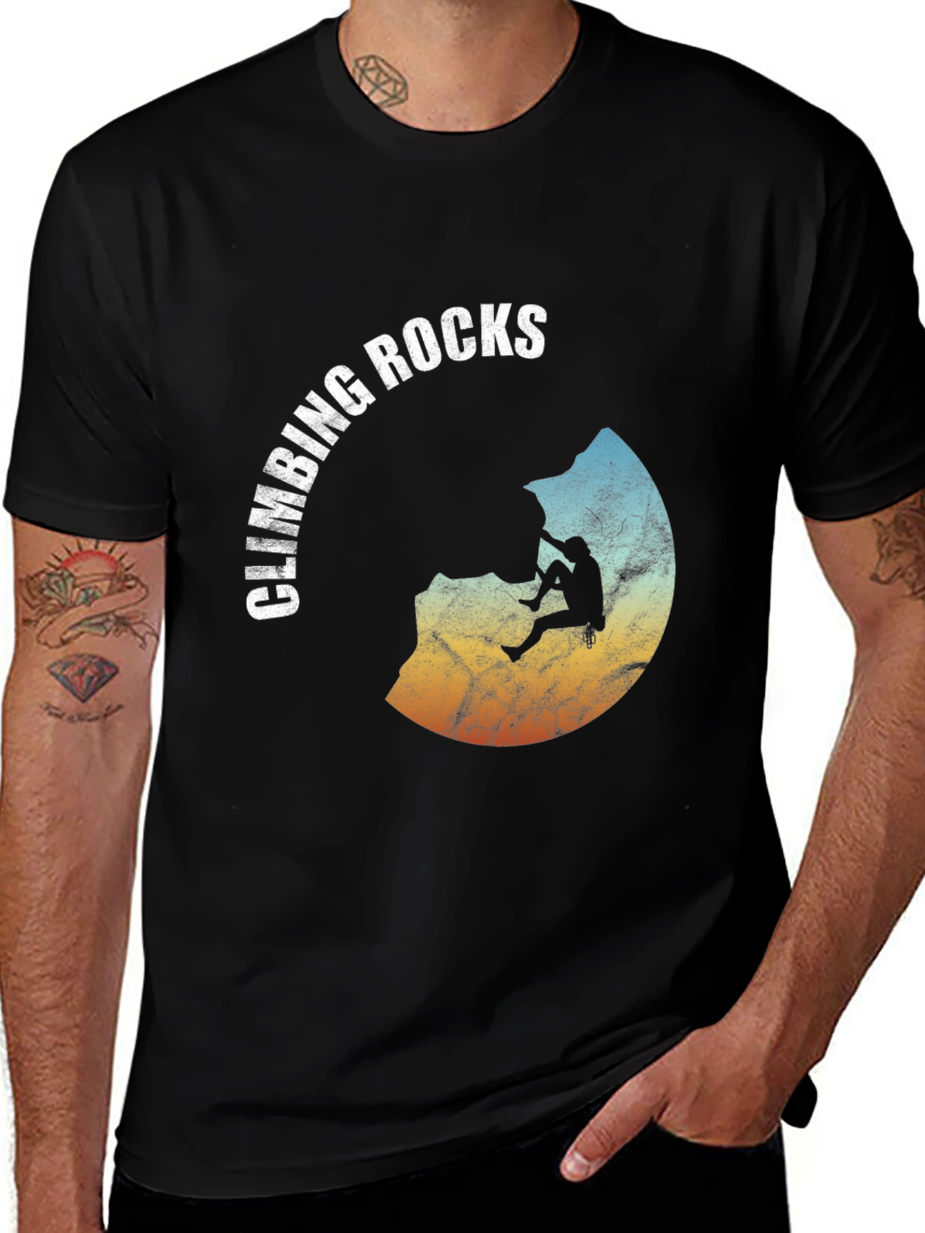 Climbing Rocks Graphic Tee | Adventure Apparel