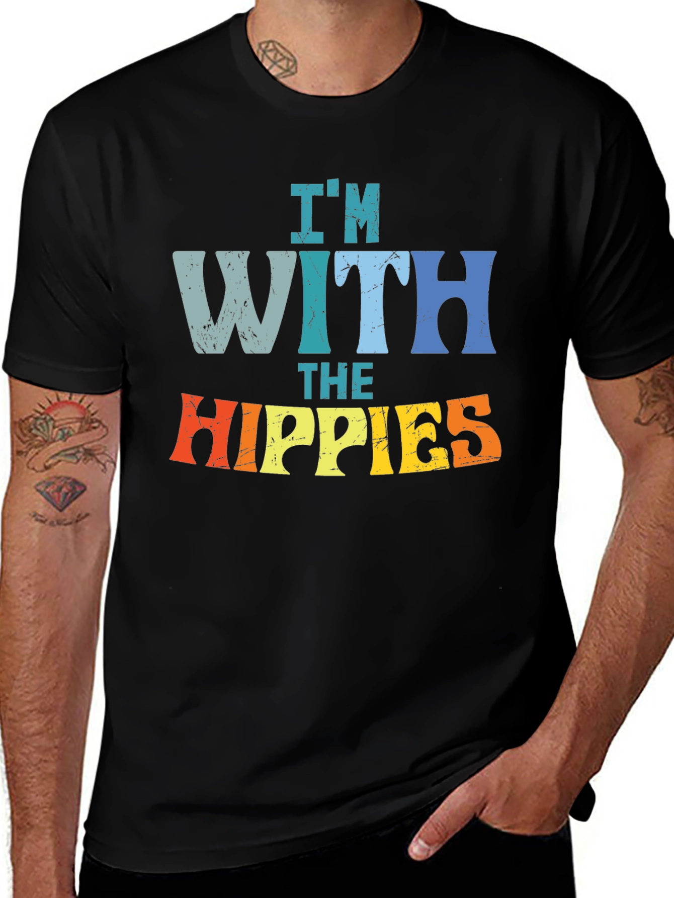 Variant 2 of I'm With The Hippies Graphic T-Shirt