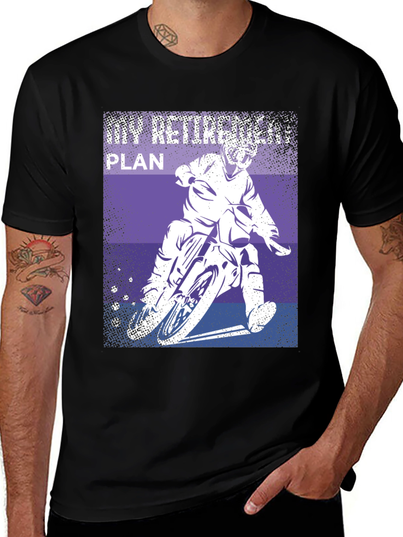 Variant 8 of Motorcycle Retirement Plan T-Shirt
