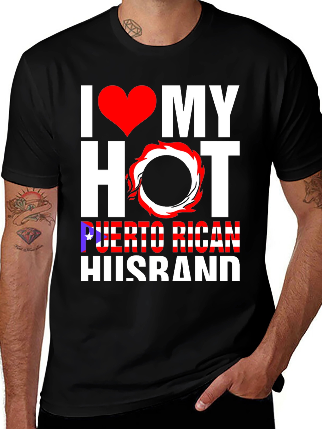 I Heart My HOT Puerto Rican Husband T-Shirt