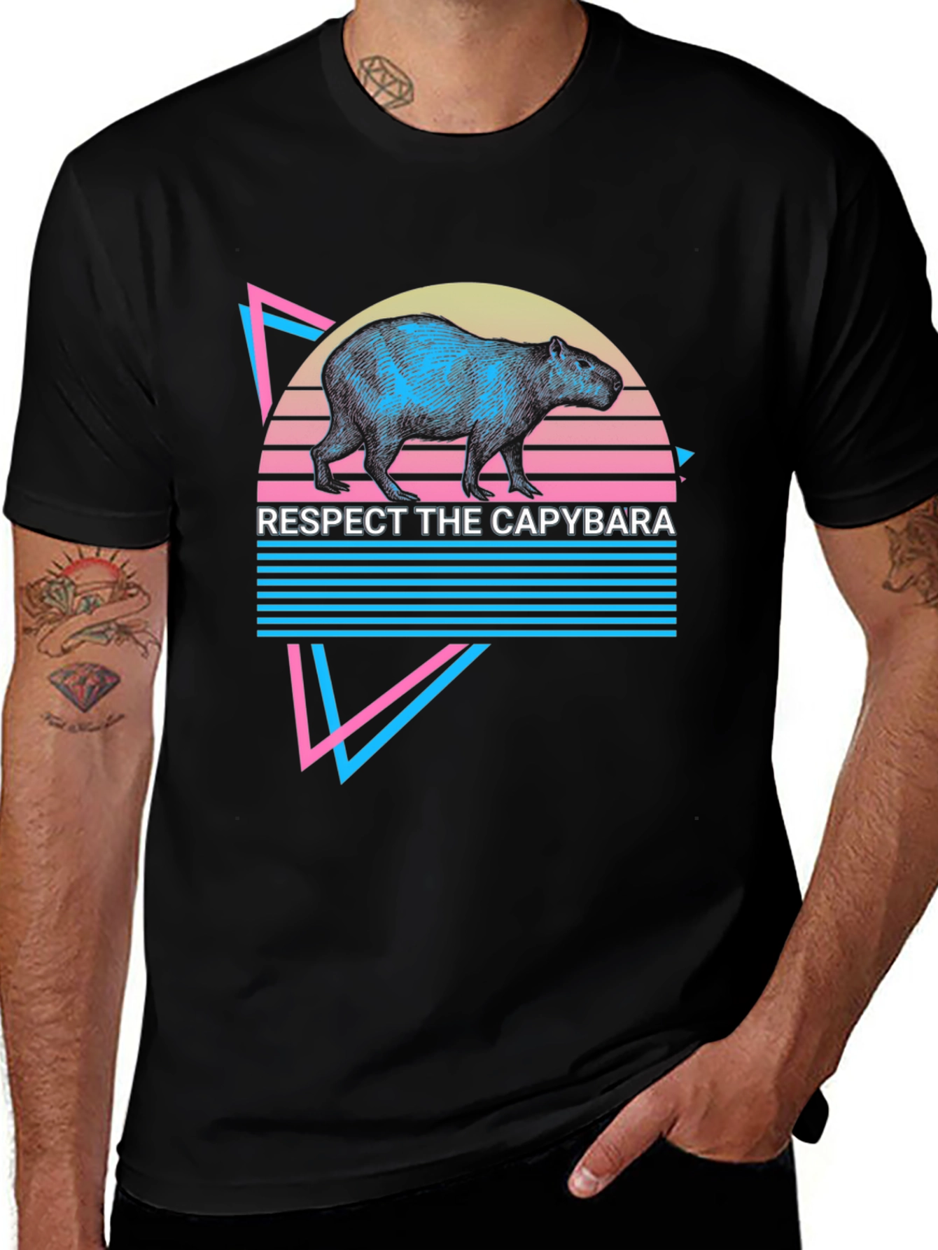 Variant 6 of Respect The Capybara Graphic Tee