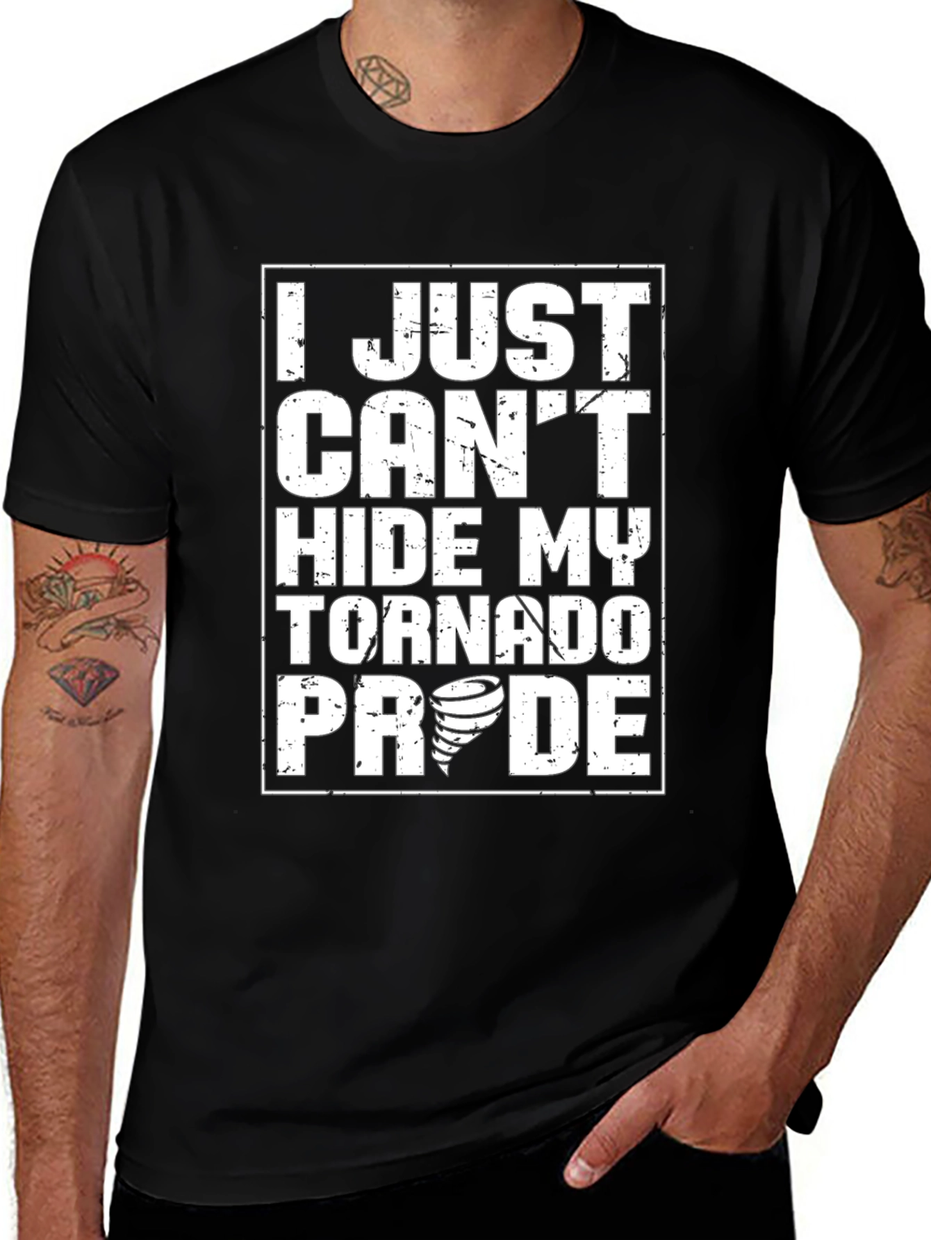 Variant 13 of Tornado Pride Graphic Tee -  Unique Design