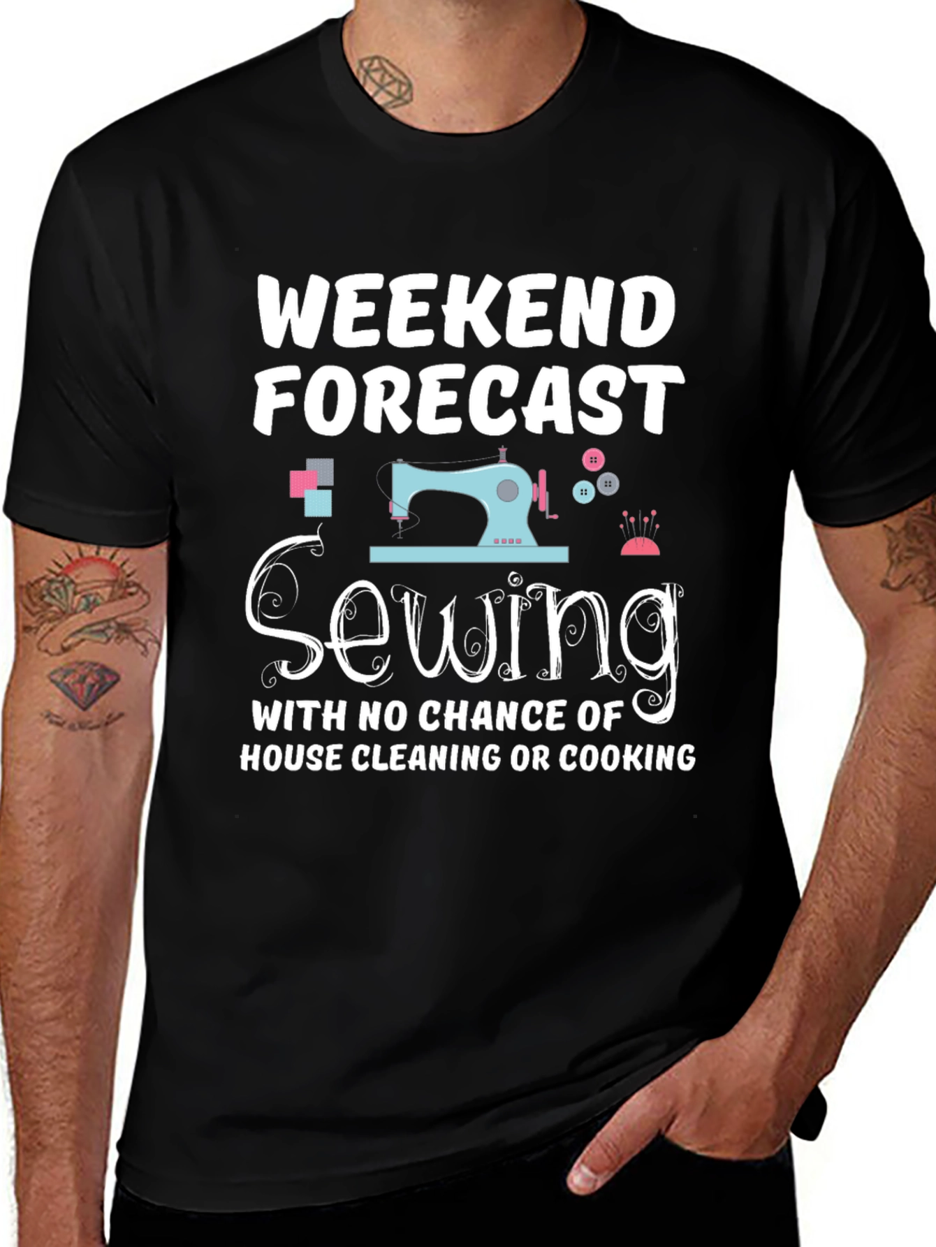 Variant 15 of Weekend Sewing Forecast T-Shirt