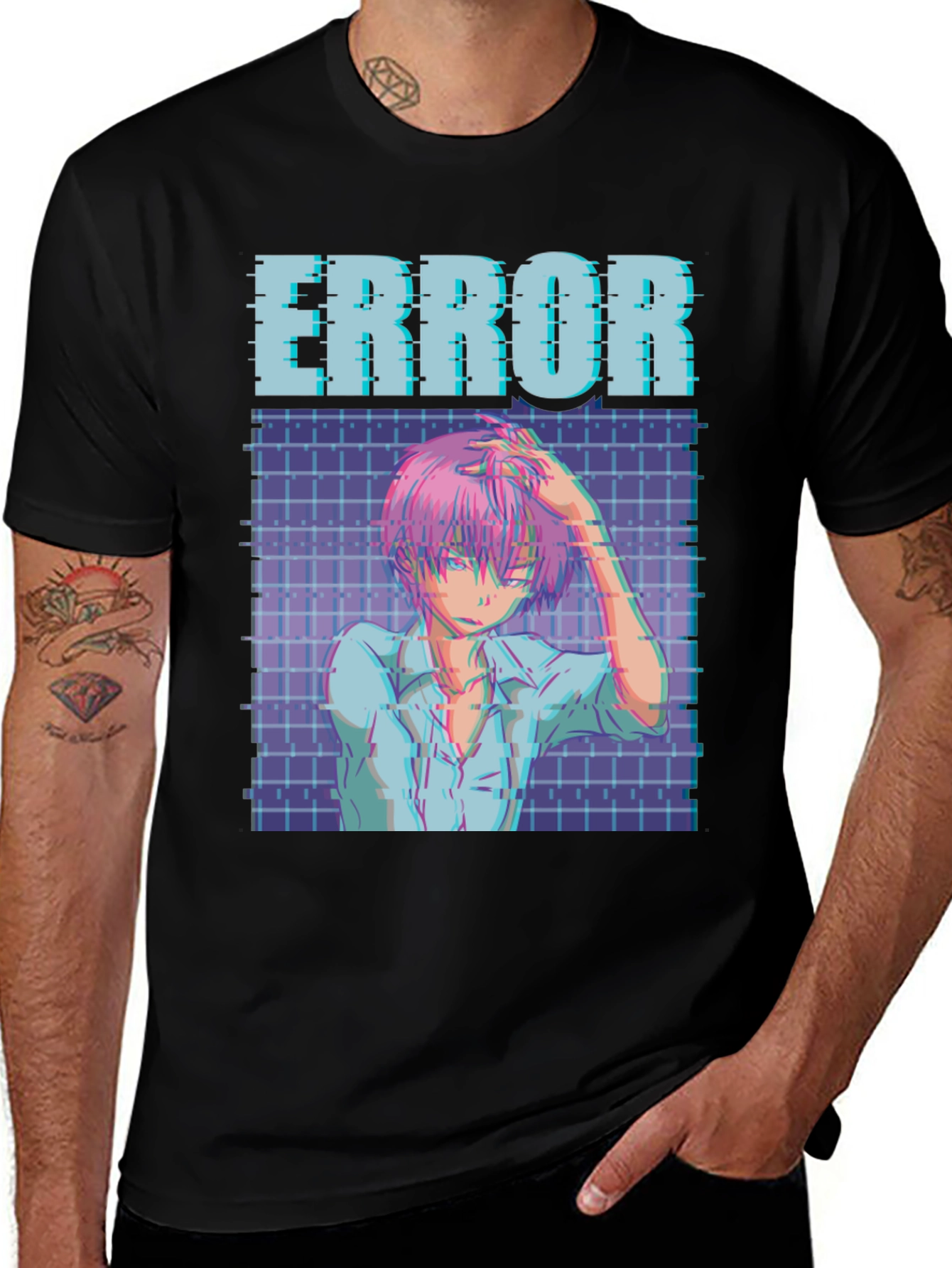 Variant 29 of Error Anime Aesthetic T-Shirt