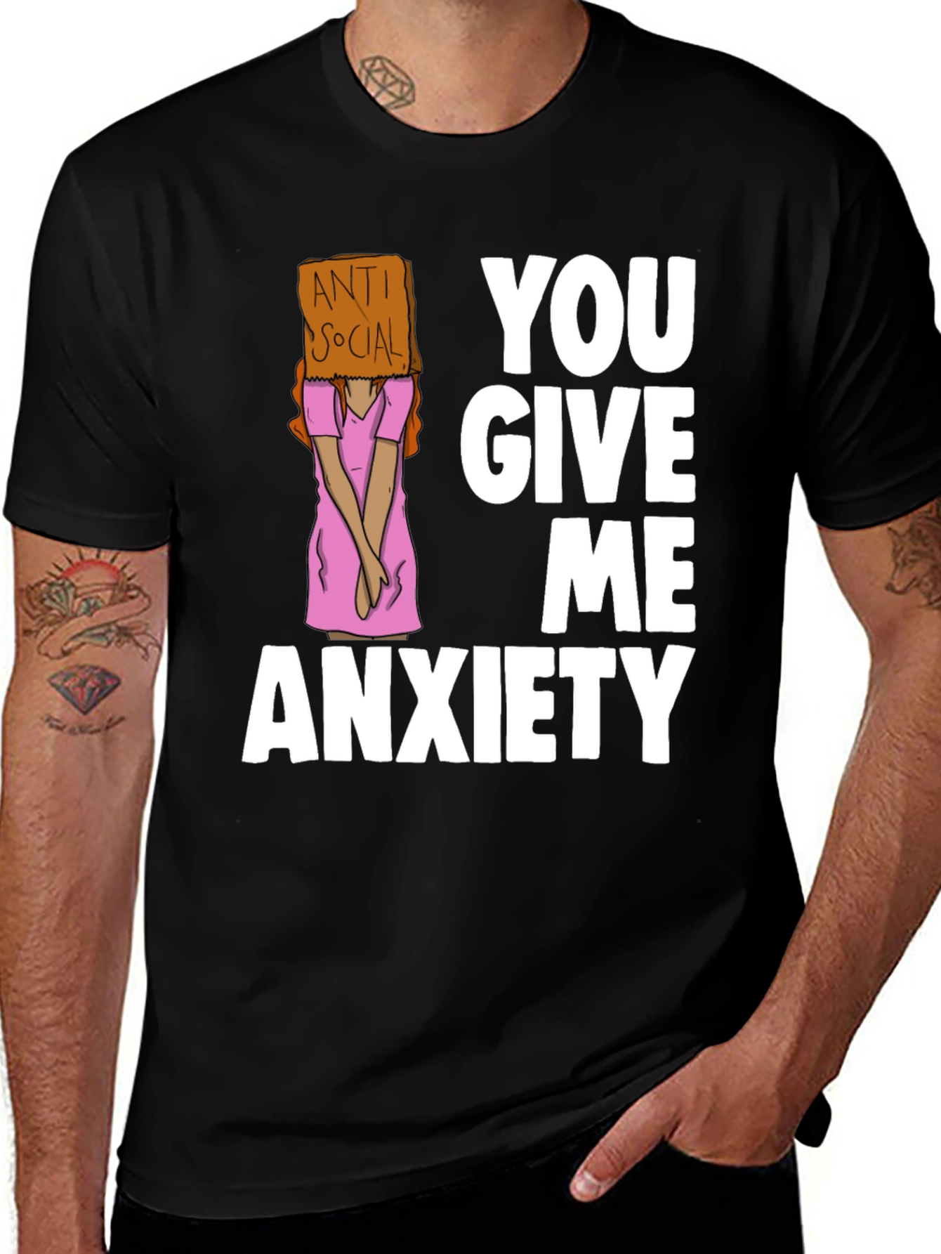 Variant 8 of Anti-Social Anxiety Graphic Tee