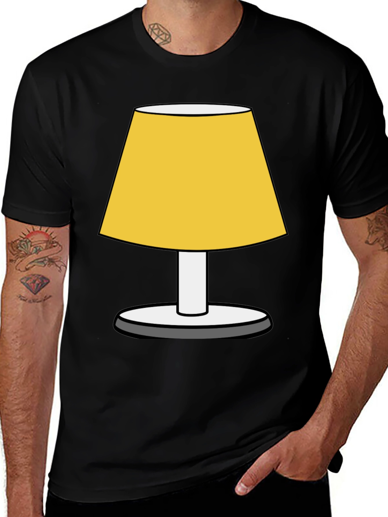 Variant 23 of Novelty Lamp Graphic Tee - Fun & Unique Style