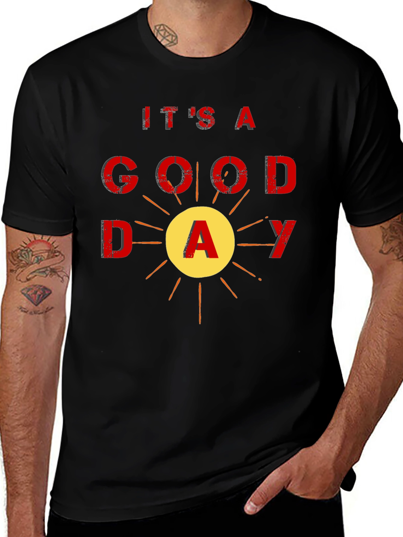 Variant 3 of It's A Good Day Black Graphic Tee