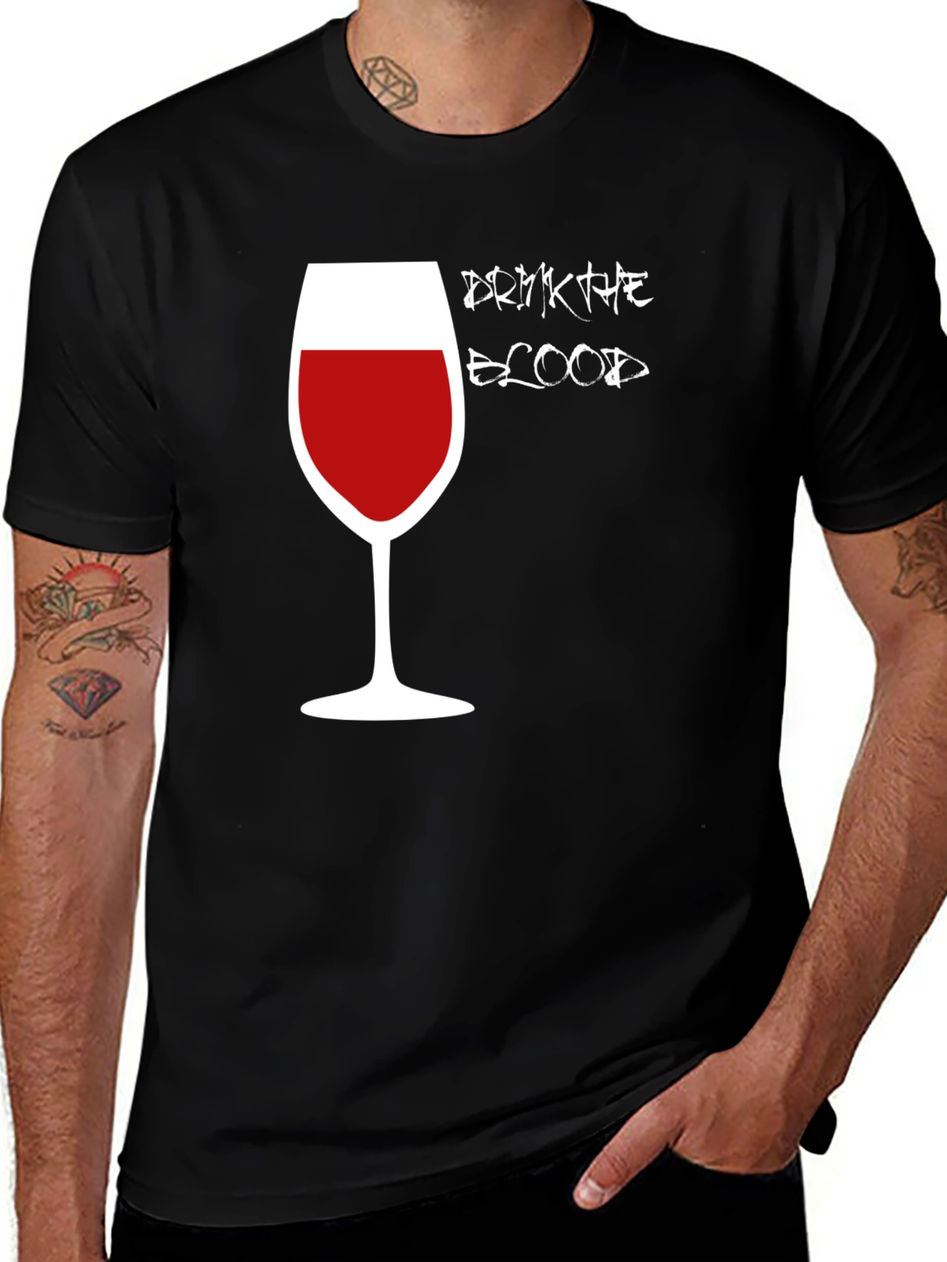 Drink the Blood Graphic Tee - Black T-Shirt