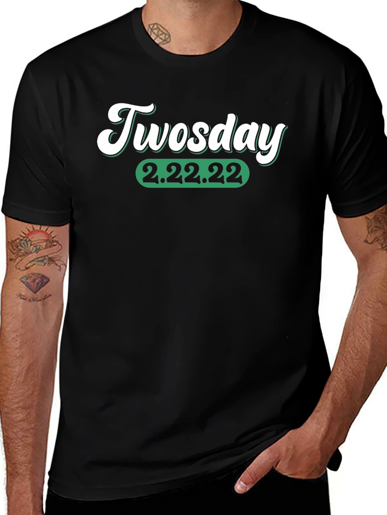 Black Twosday 2.22.22 Graphic T-Shirt main image