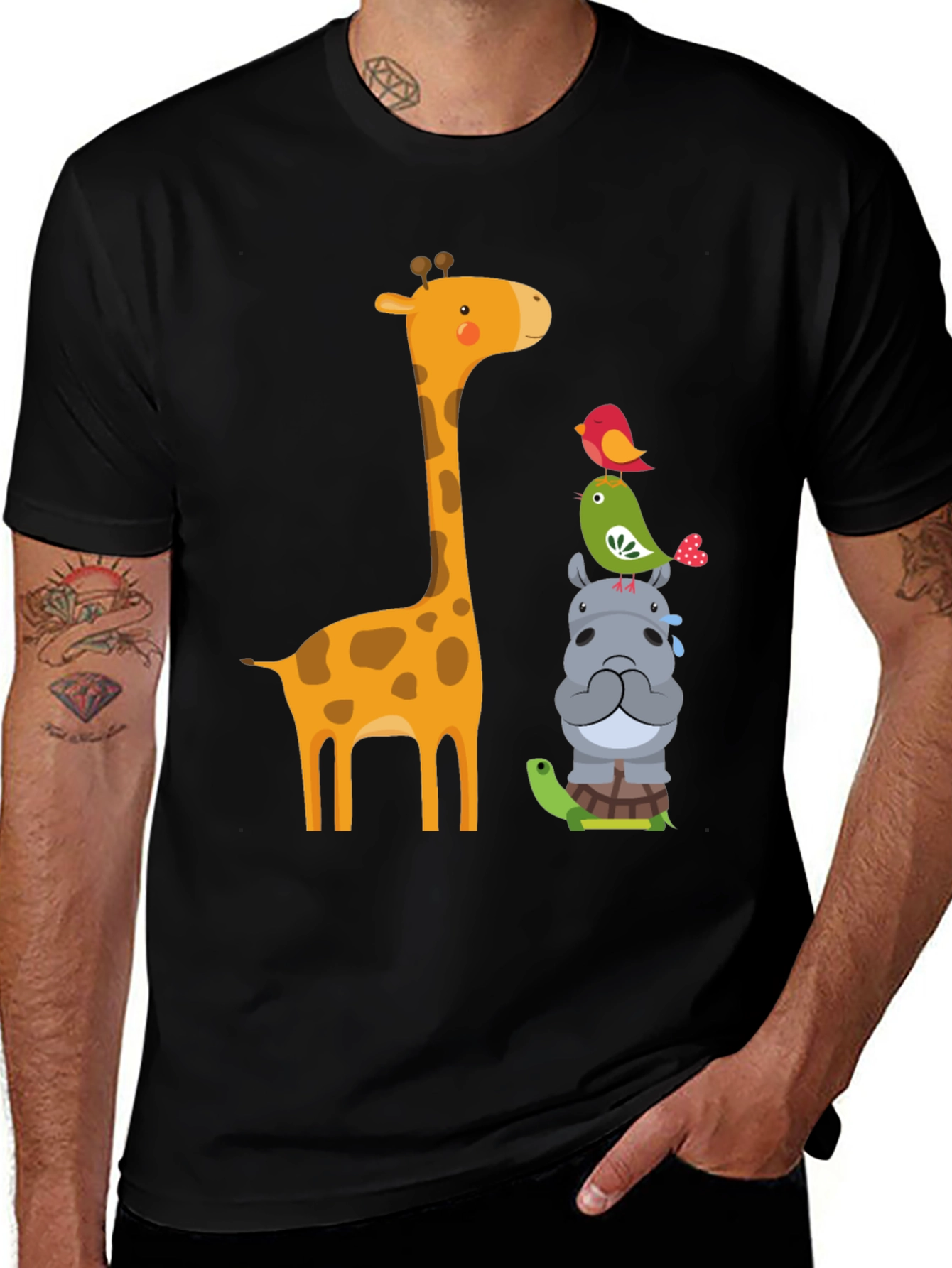 Variant 22 of Cute Animal Stack T-Shirt