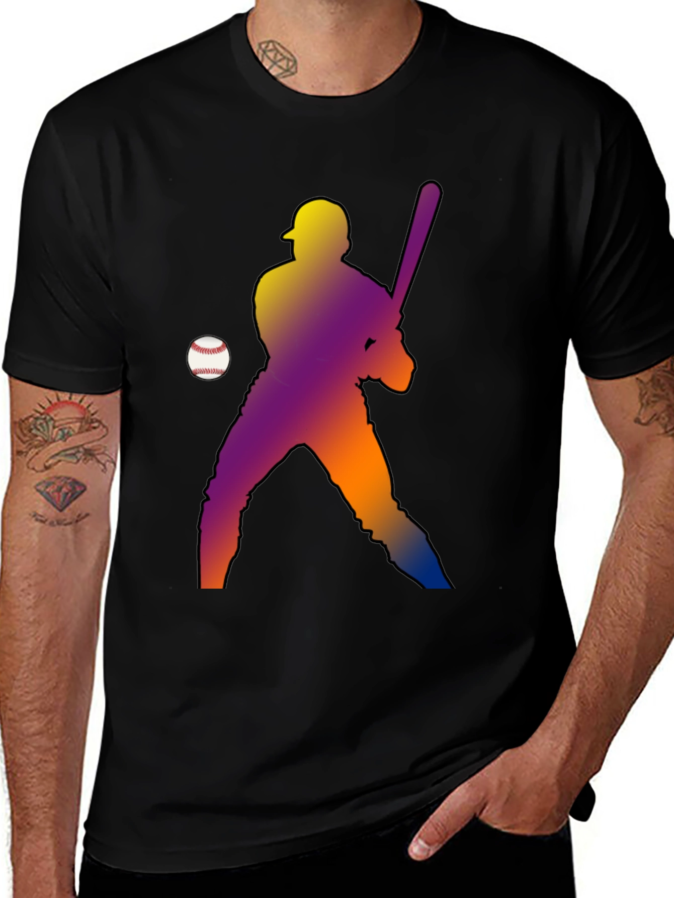 Variant 12 of Baseball Player Graphic Tee