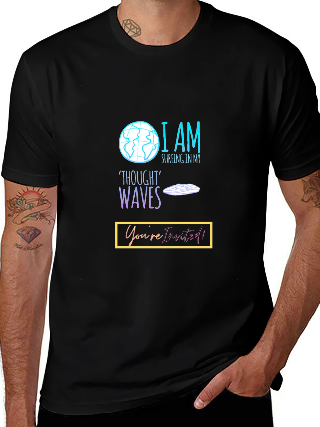 Surfing Thought Waves T-Shirt