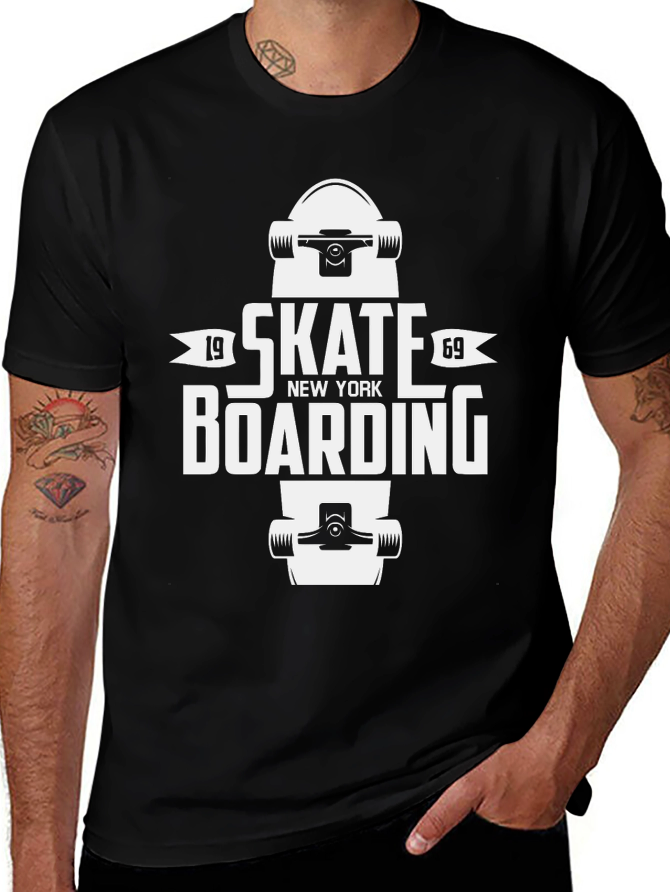 Variant 8 of Skateboarding New York 1969 Graphic Tee