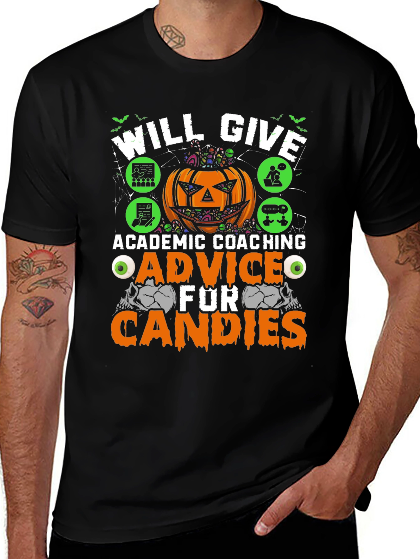 Halloween Academic Coaching T-Shirt - Candies for Advice