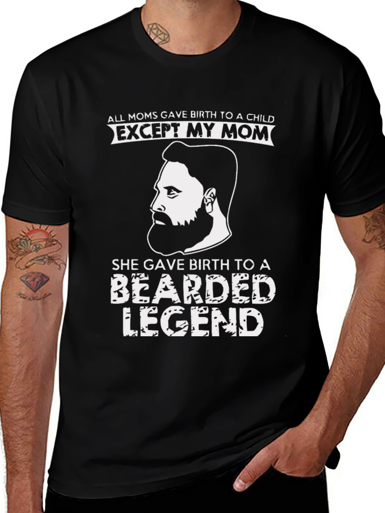Variant 22 of Bearded Legend Graphic Tee - Funny T-Shirt