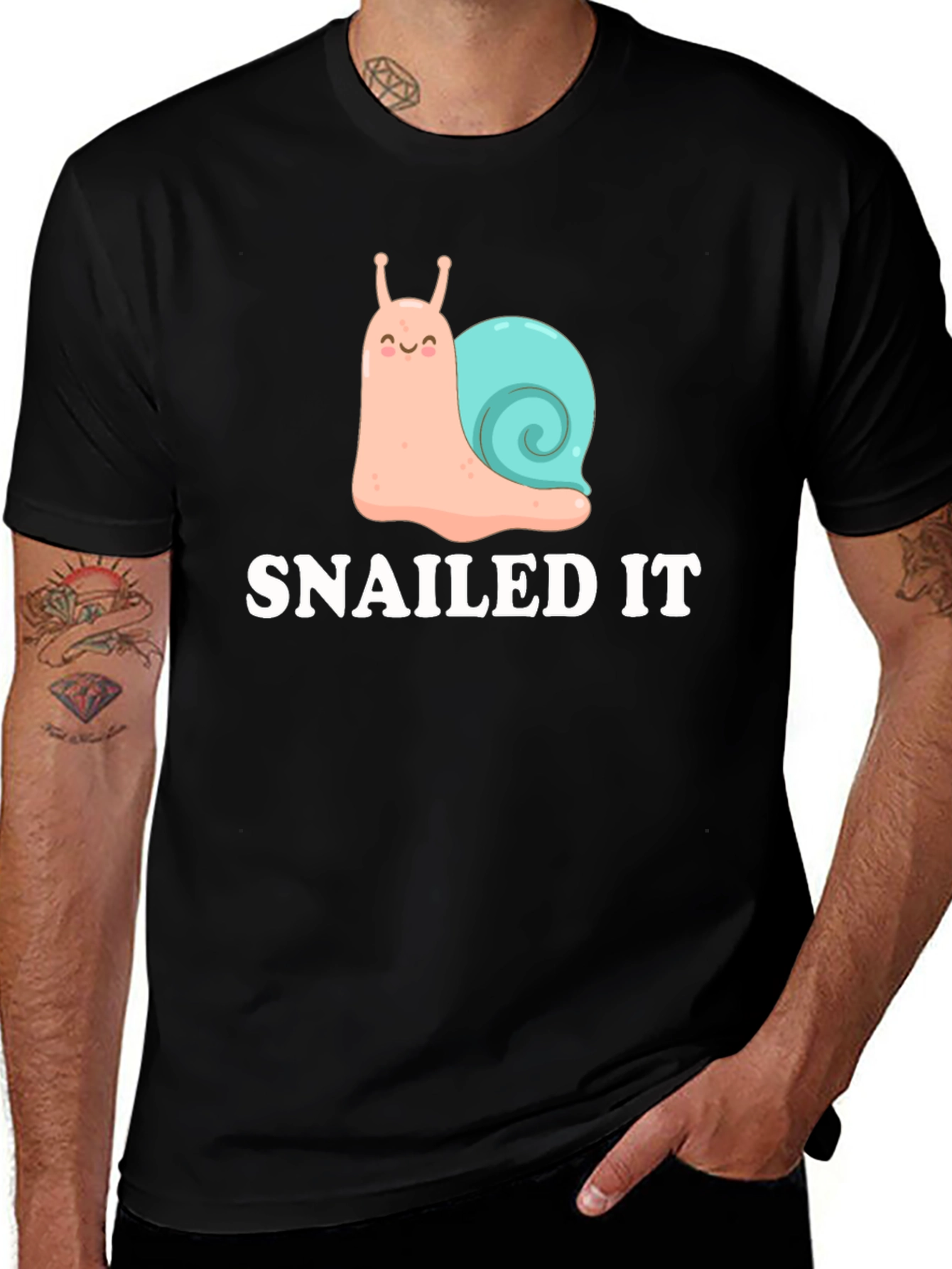 Variant 10 of SNAILED IT Funny Snail Cartoon T-Shirt
